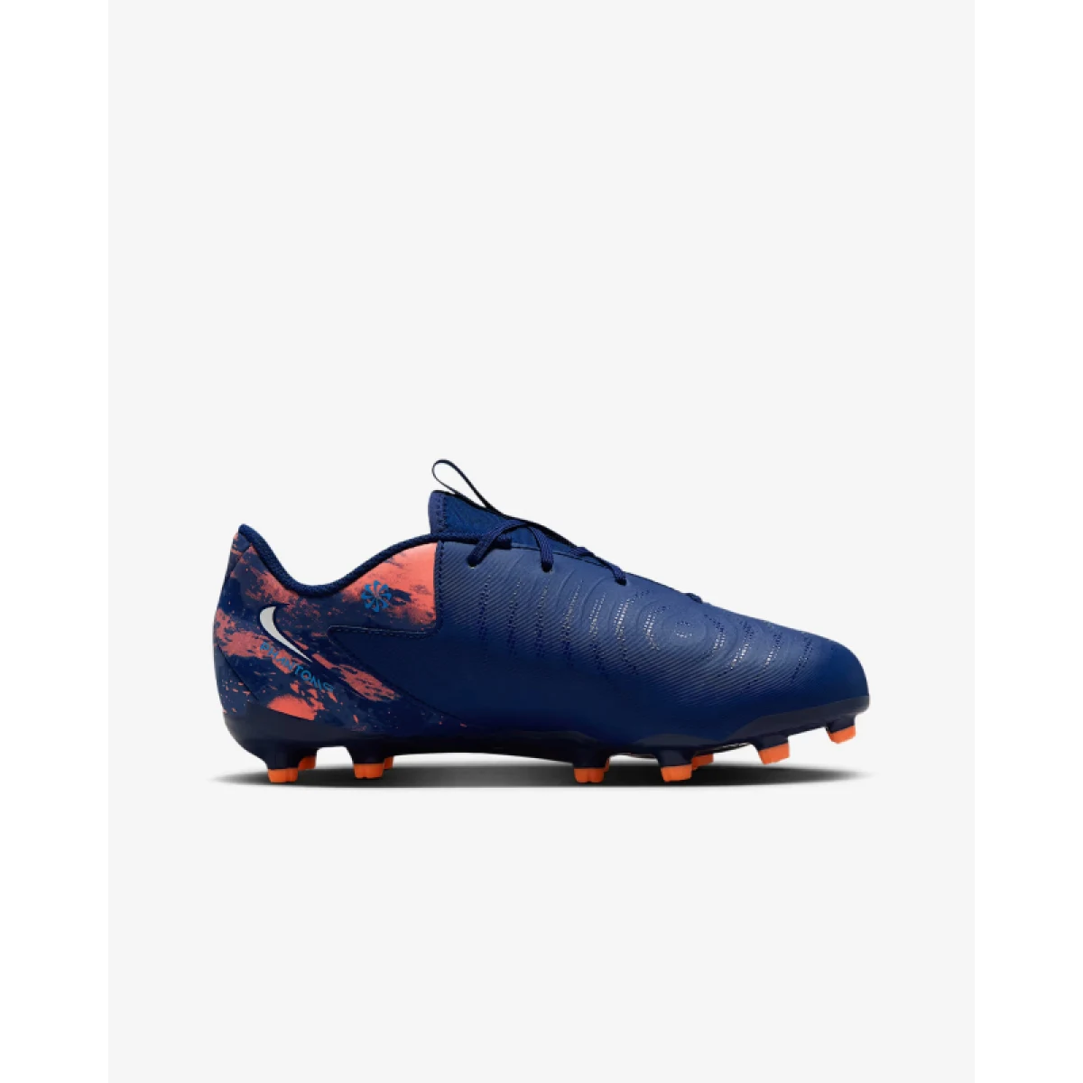 Chlapčenské futbalové kopačky outdoorové NIKE Phantom GX II Academy Erling Haaland Jr FG MG blue void chrome · záber 2