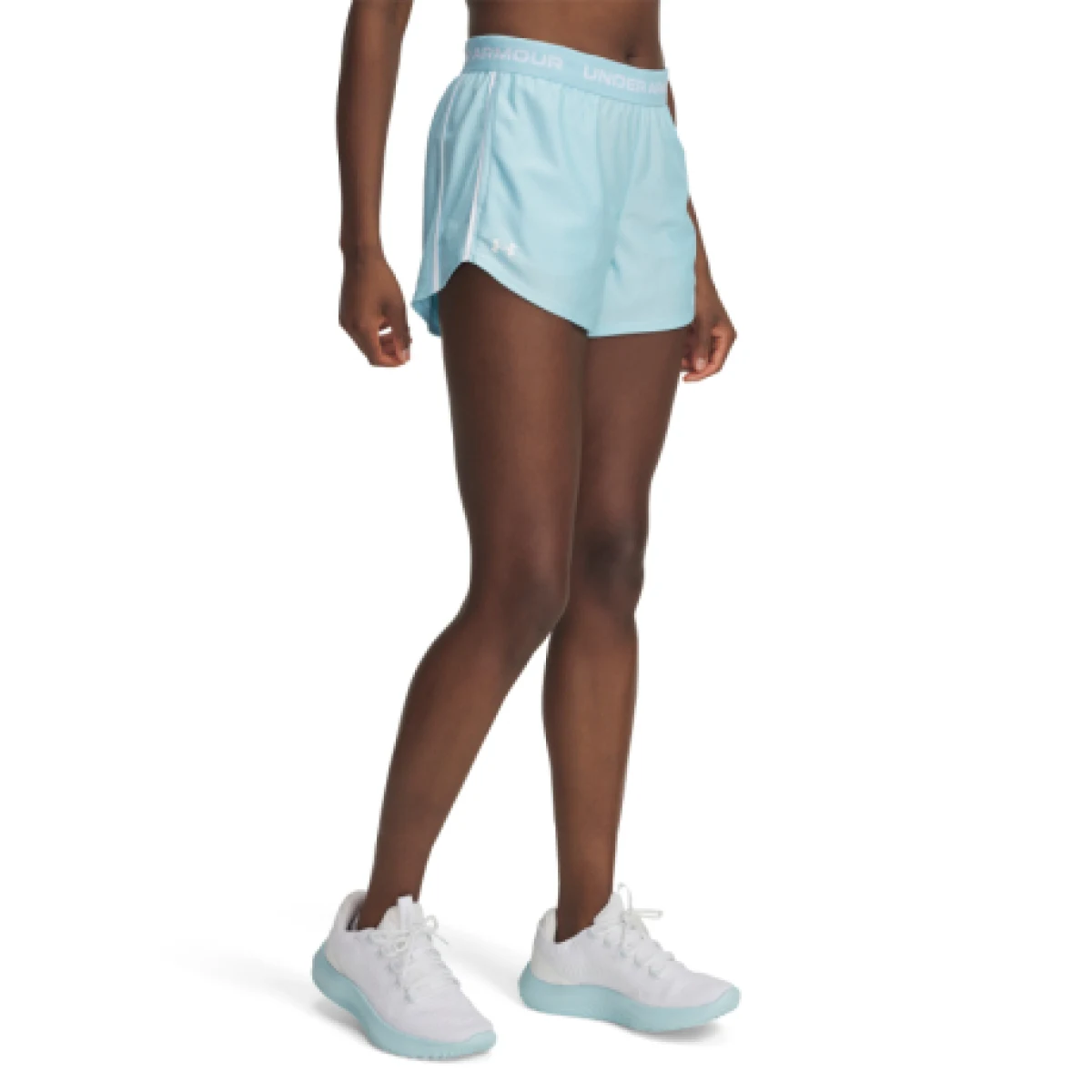 Dámske tréningové kraťasy UNDER ARMOUR Tech Play Up Shorts-BLU · záber 1