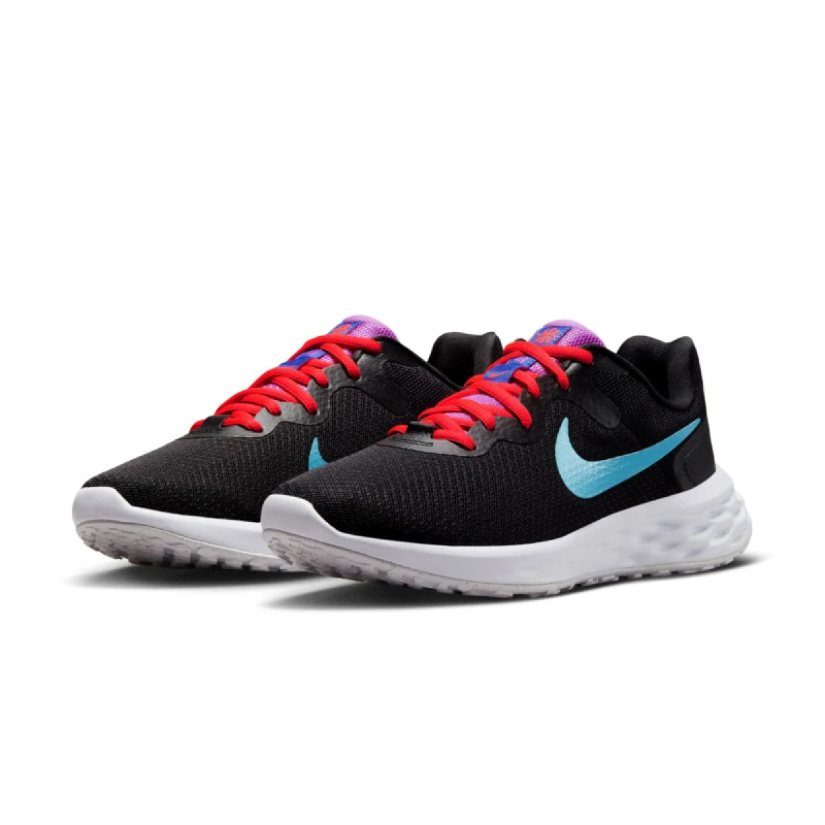 Dámska športová obuv (tréningová) NIKE Revolution 6 black baltic blue bright crimson · záber 4