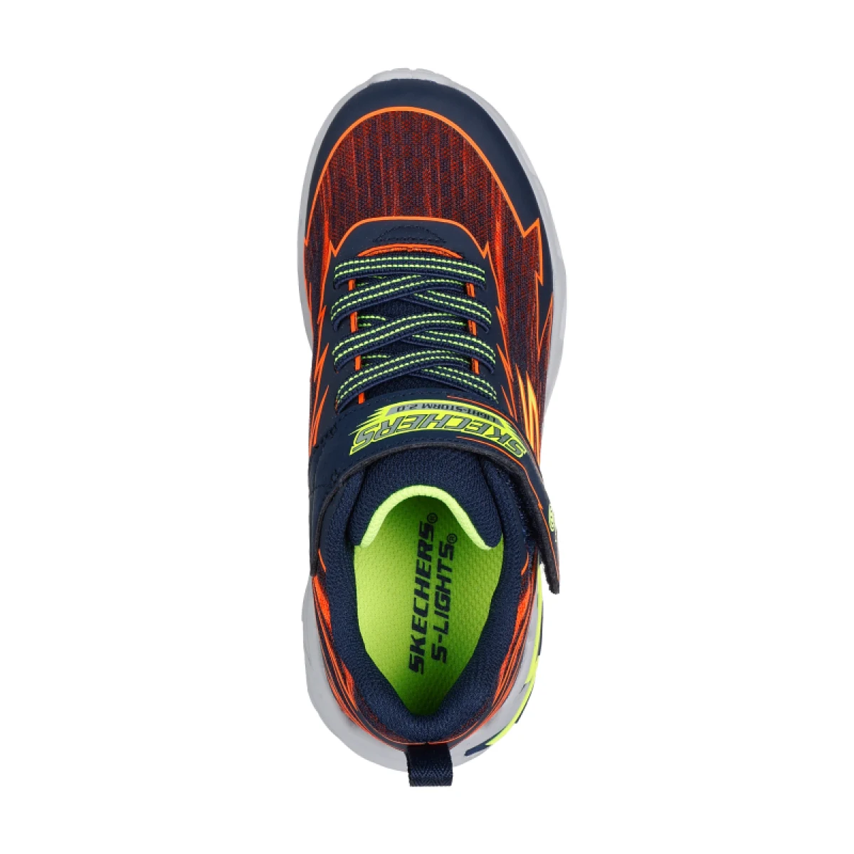 Chlapčenská rekreačná obuv SKECHERS S Lights Light Storm 2.0 K navy orange · záber 4