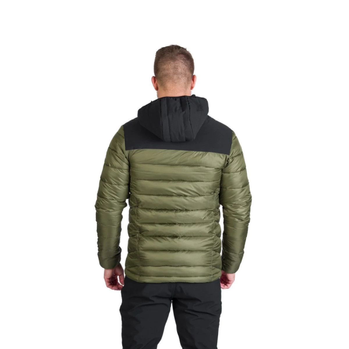 Pánska turistická bunda NORTHFINDER FEDERICO-550blackdarkgreen · záber 5