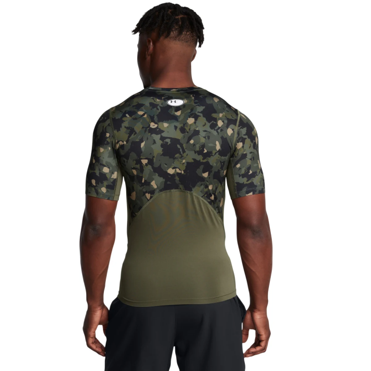 Pánske kompresné tričko s krátkym rukávom UNDER ARMOUR UA HG Armour Prtd SS-GRN · záber 2