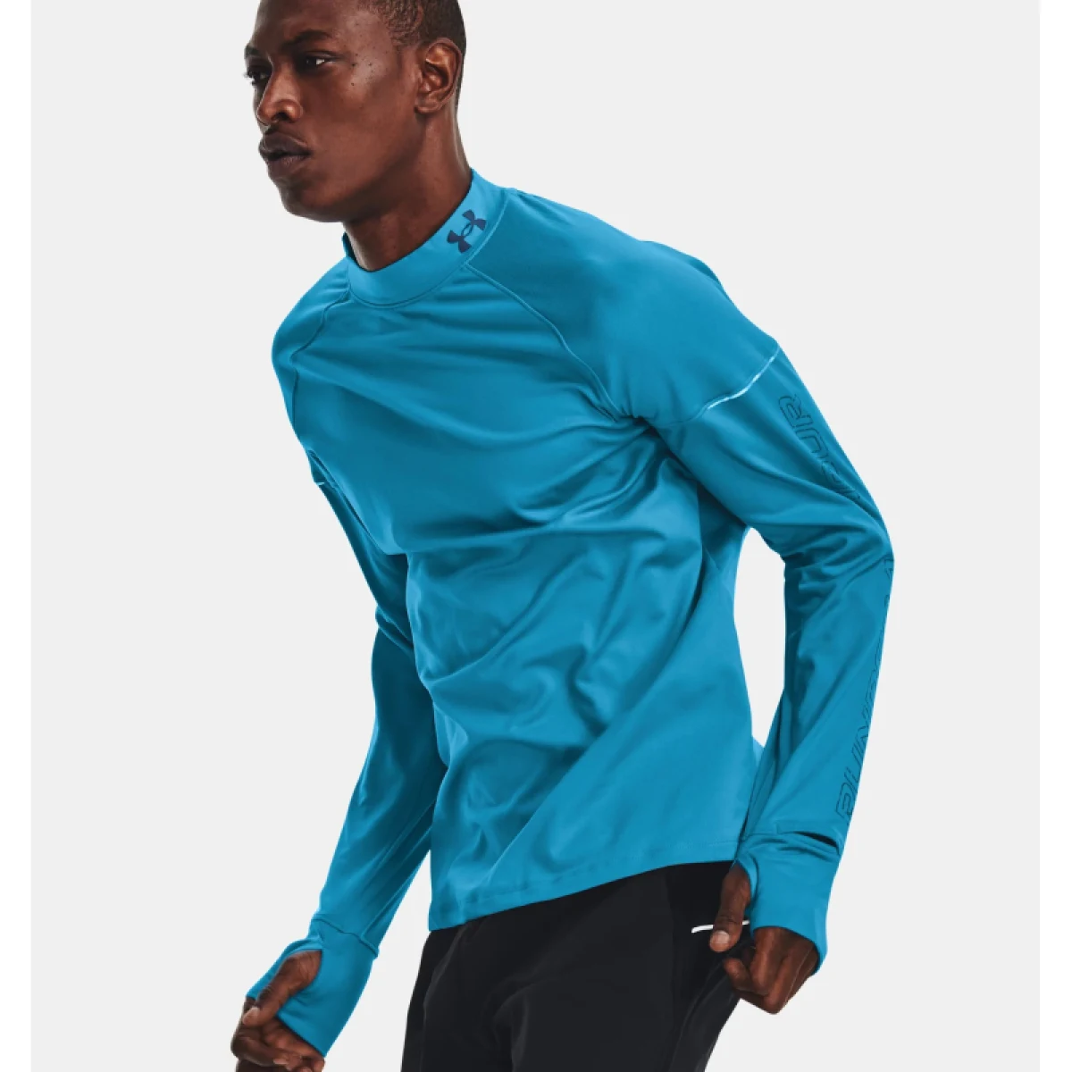 Pánske bežecké tričko s dlhým rukávom UNDER ARMOUR UA OUTRUN THE COLD LS-BLU-1373214-419 · záber 3