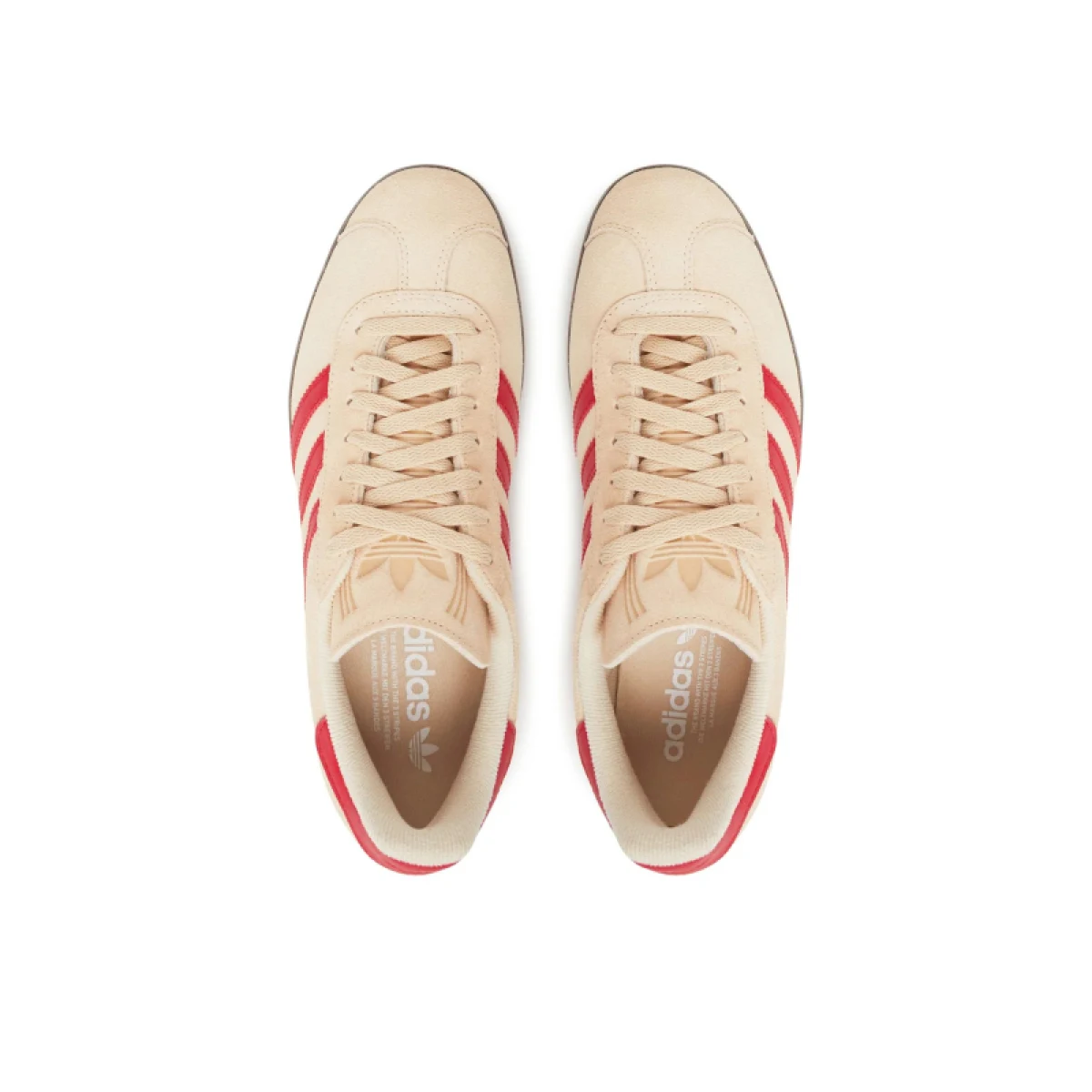 Pánska vychádzková obuv ADIDAS ORIGINALS Gazelle sand strata better scarlet cloud white · záber 4