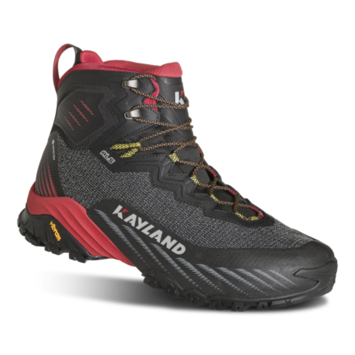 Pánska členková turistická obuv KAYLAND Duke Mid Gtx, Black Red · záber 1