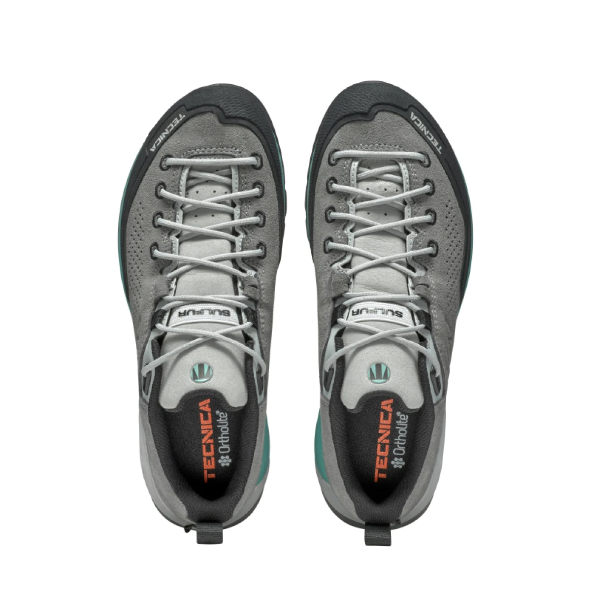 Dámska nízka turistická celokožená obuv TECNICA Sulfur GTX Ws, grey light petrol · záber 4