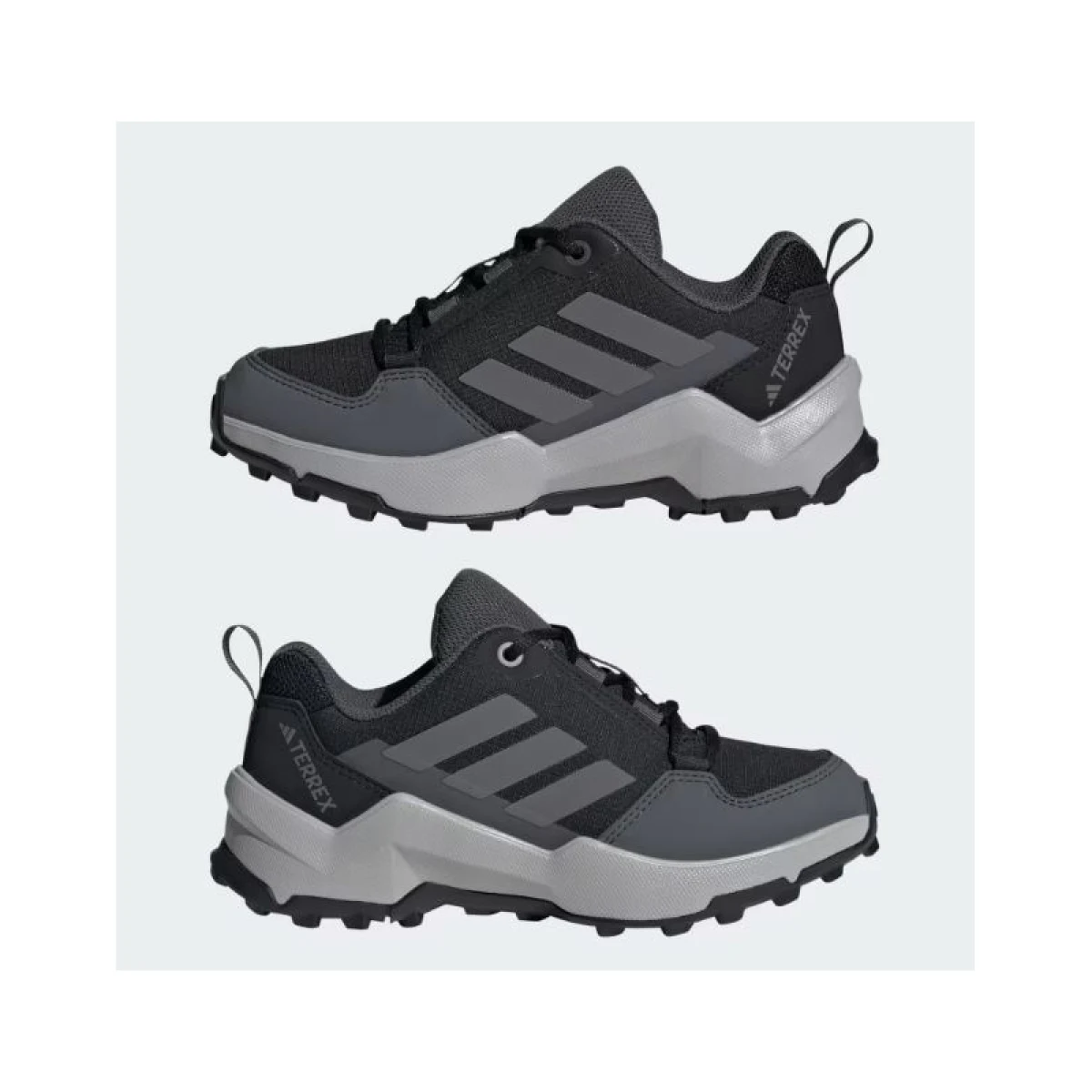 Juniorská nízka turistická obuv ADIDAS Terrex AX4R Jr core black grey four grey six · záber 5
