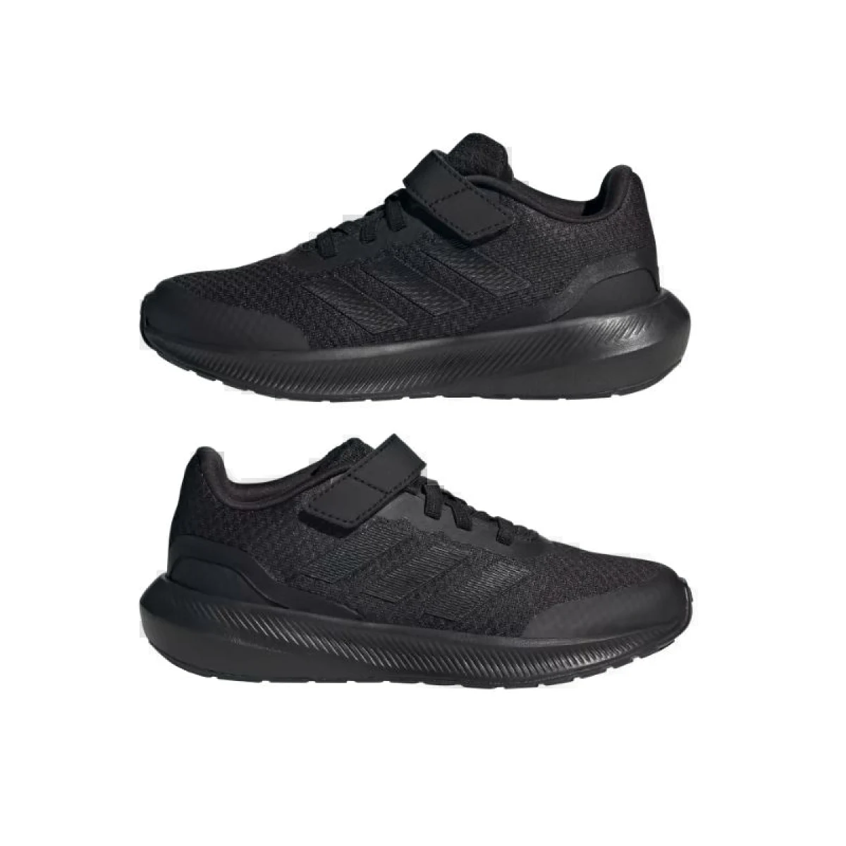 Chlapčenská rekreačná obuv ADIDAS Runfalcon 3.0 Elastic Lape core black core black core black · záber 5