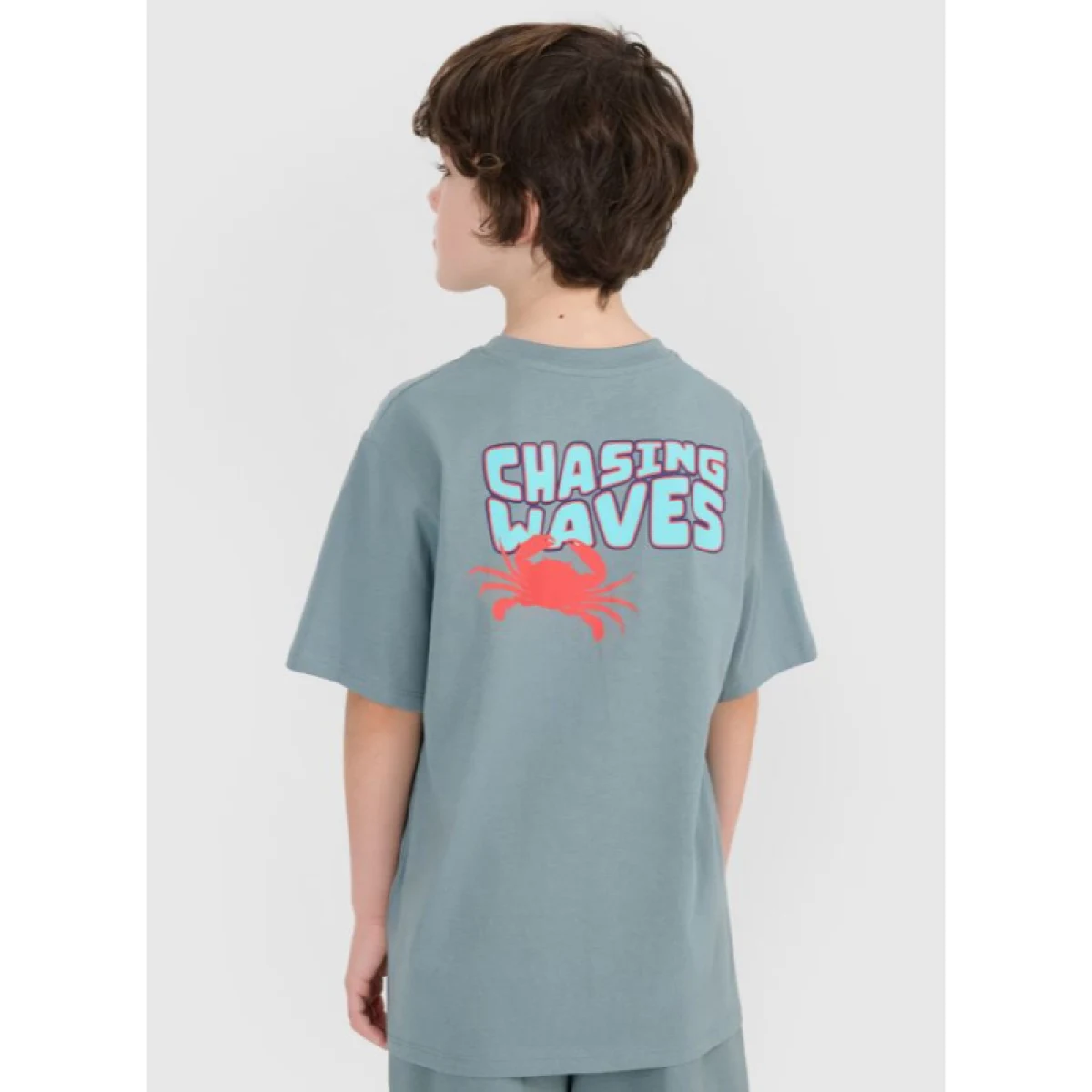 Chlapčenské tričko s krátkym rukávom 4F JUNIOR TSHIRT M1914-46S-TEAL · záber 2