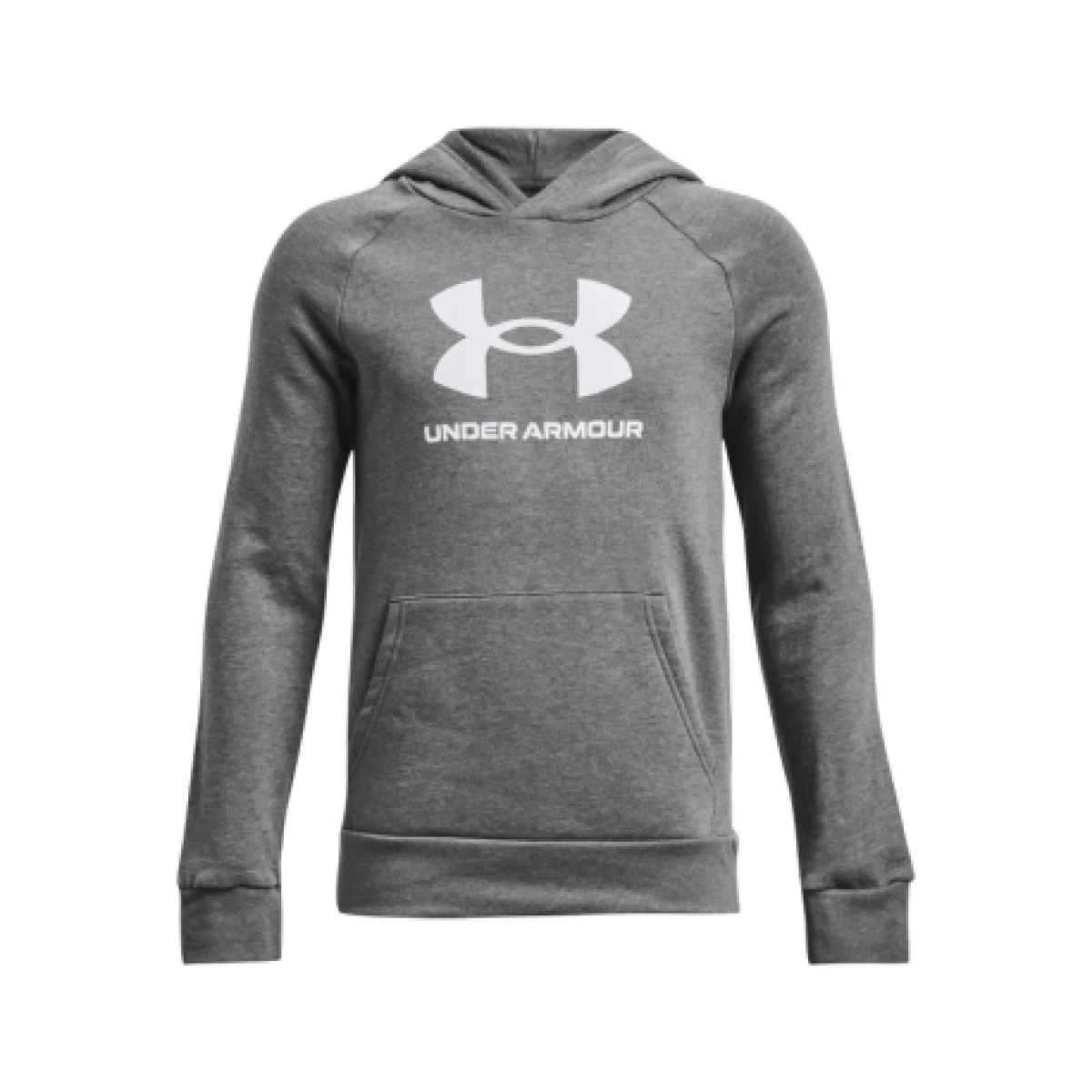 Chlapčenská zateplená mikina s kapucňou UNDER ARMOUR UA Rival Fleece BL Hoodie-GRY · záber 1