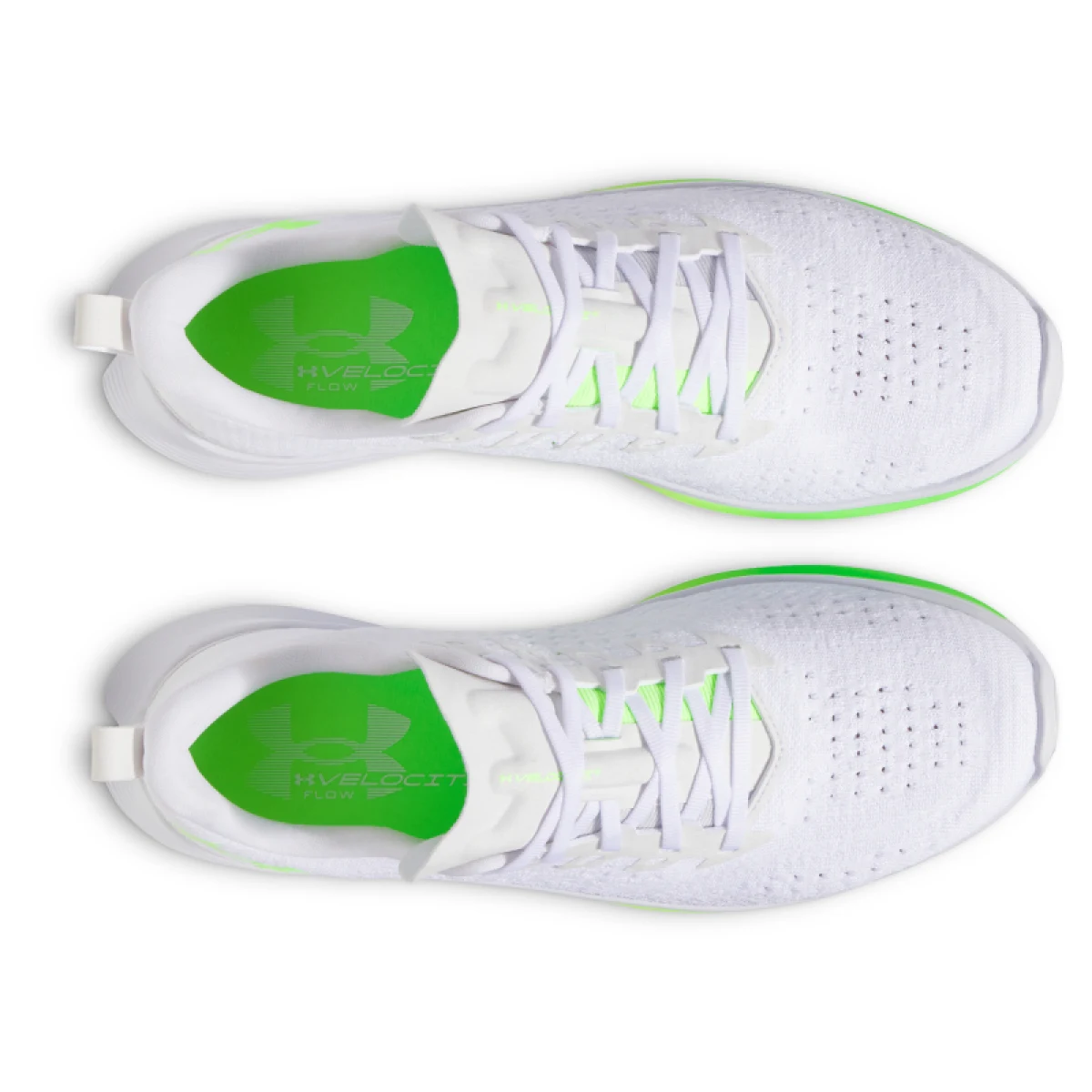 Pánska bežecká obuv UNDER ARMOUR UA Velociti 4 white white hyper green · záber 4