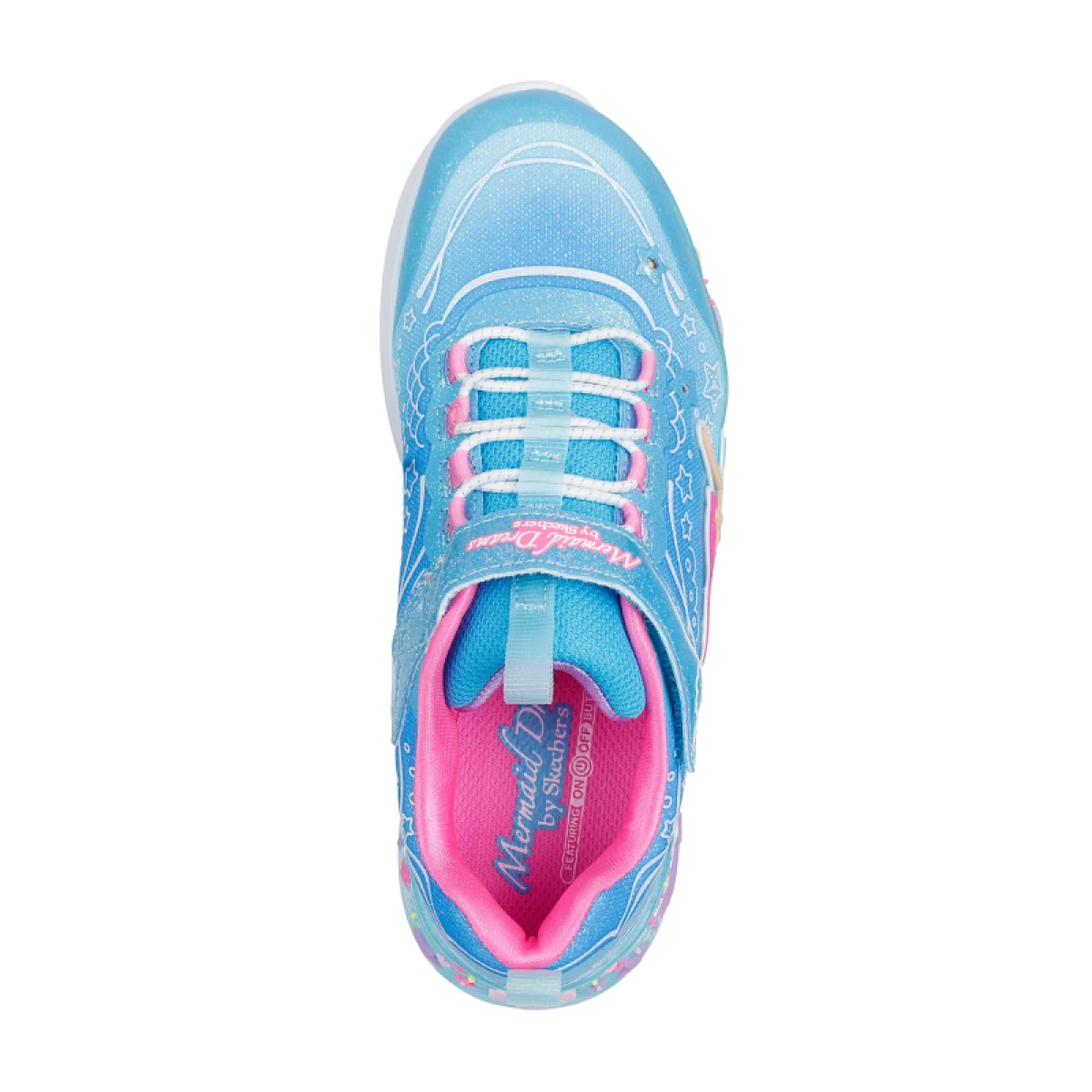 Dievčenská rekreačná obuv SKECHERS S Lights Mermaid Dreams K blue · záber 4
