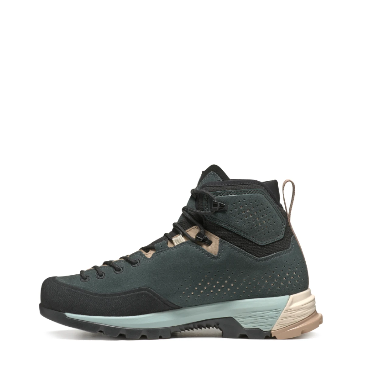 Dámska členková turistická celokožená obuv TECNICA Sulfur MID GTX Ws, navy grey light blue · záber 3