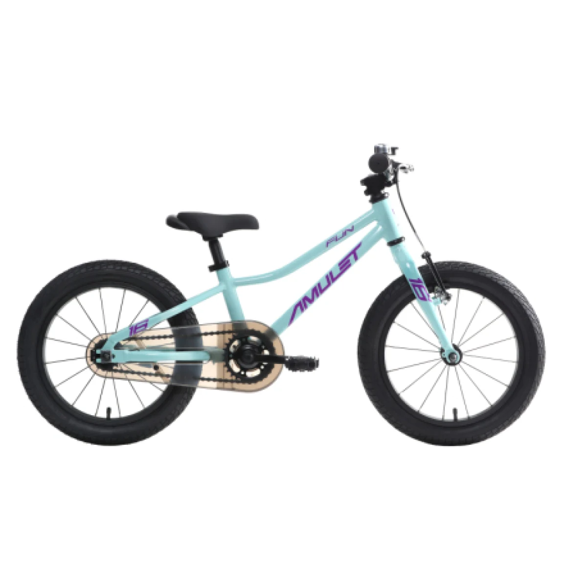 Dievčenský horský bicykel AMULET 16 Fun, celeste blue purple - Veľkosť: 16 | Hmotnosť: 7,2 kg · záber 1