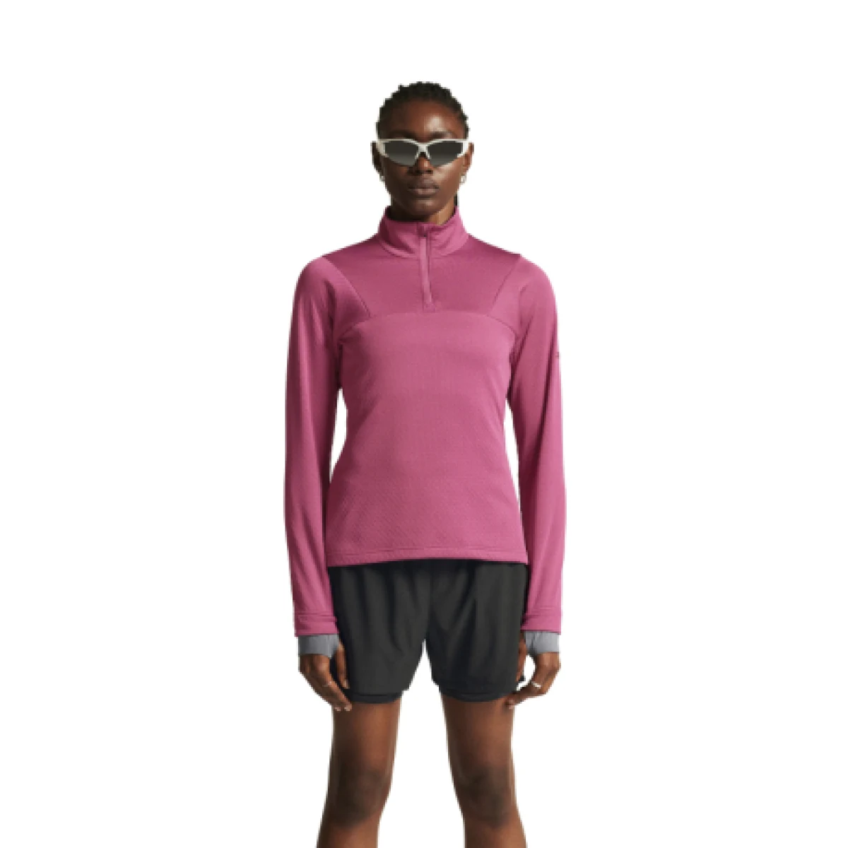 Dámska zateplená bežecká mikina s 1 2 zipsom CRAFT CORE GAIN THERMAL MIDLAYER W-744000-Rouge · záber 1
