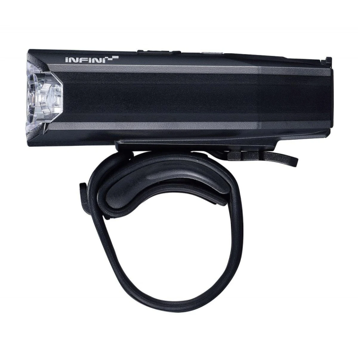 Svetlo na bicykel INFINI LAVA 500 Lite predné 6f čierne USB · záber 2