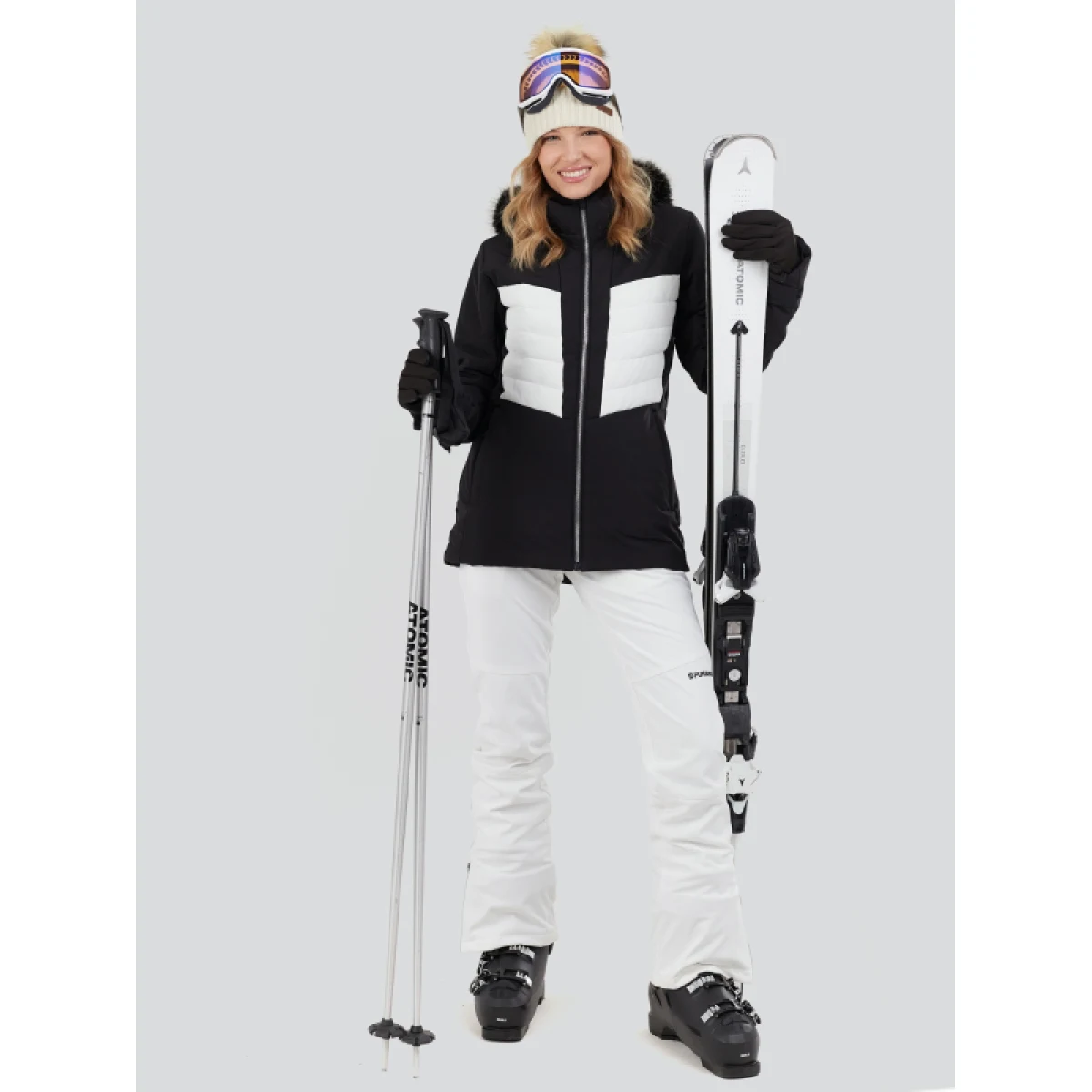 Dámska lyžiarska bunda FUNDANGO Salina Padded Jacket-890-black · záber 4