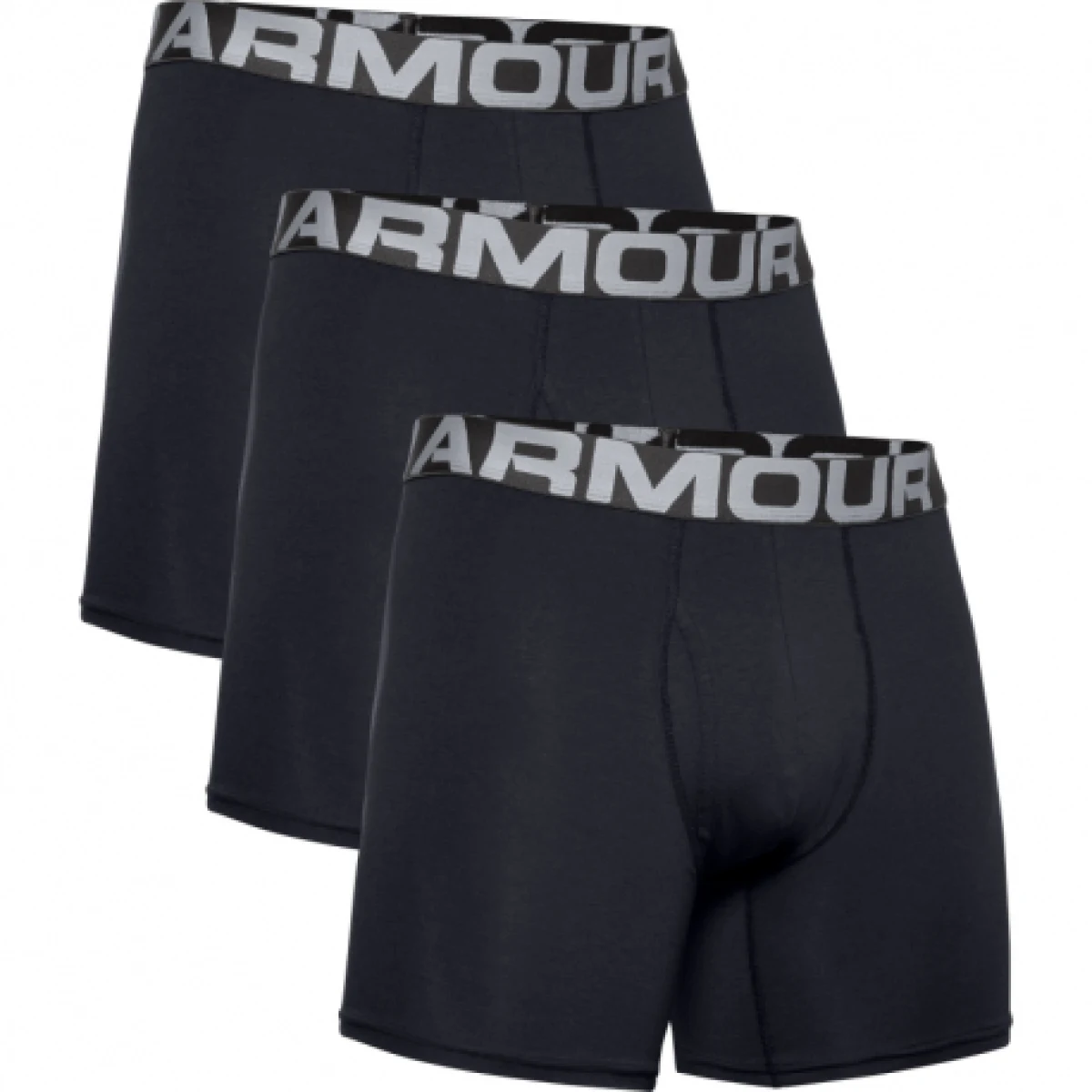 Pánske boxerky UNDER ARMOUR 3 PACK-UA Charged Cotton 6in-BLK · záber 1