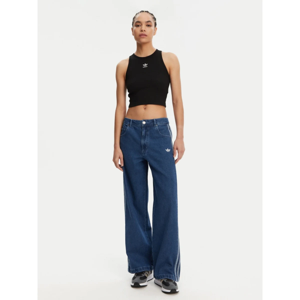 Dámske tielko ADIDAS ORIGINALS ESS RIB TANK-BLACK · záber 3