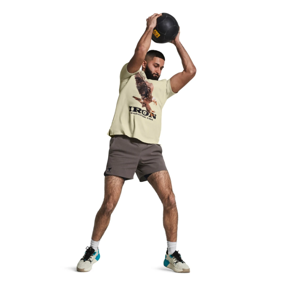 Pánske tréningové kraťasy UNDER ARMOUR PROJECT ROCK PROJECT ROCK Camp Short-BRN · záber 4