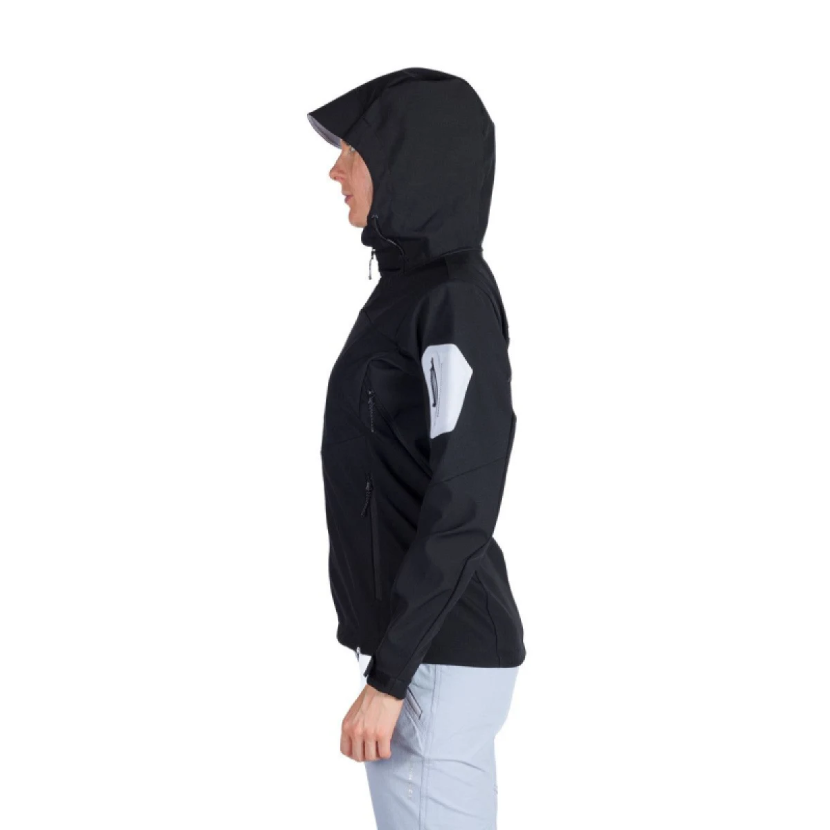 Dámska turistická softshellová bunda NORTHFINDER ANGIE-269black · záber 2