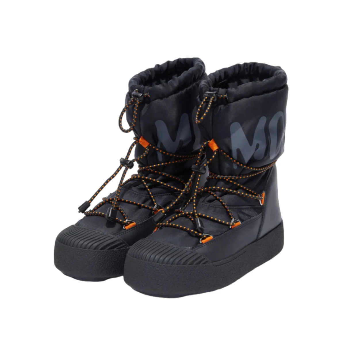Pánske vysoké zimné topánky MOON BOOT MTRACK POLAR, 001 black orange · záber 2