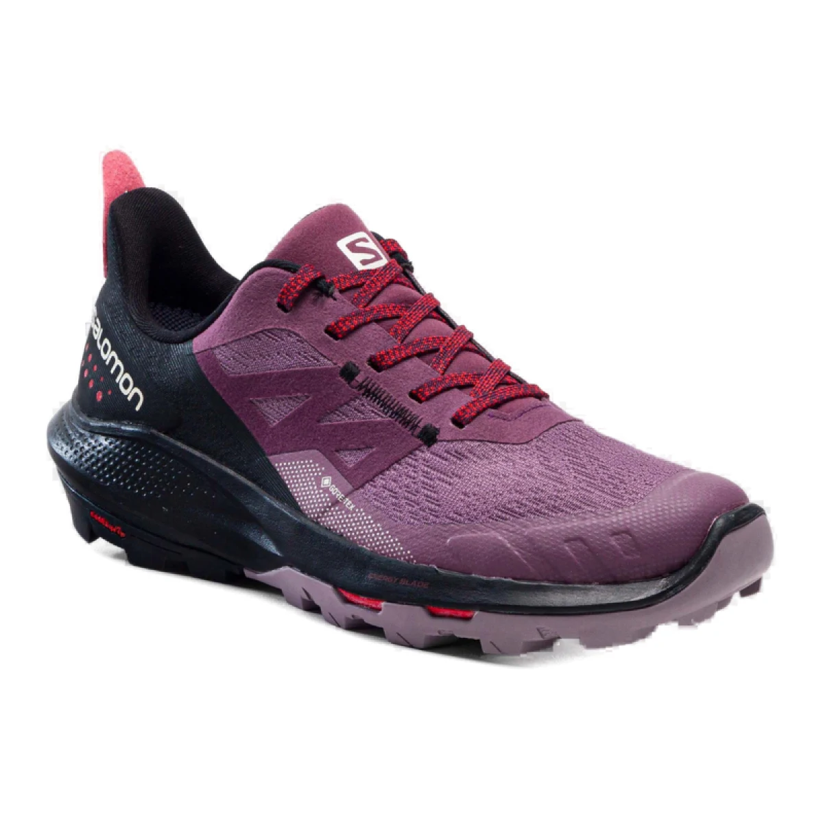 Dámska nízka turistická obuv SALOMON OUTpulse GTX W tulipwood black poppy red · záber 2