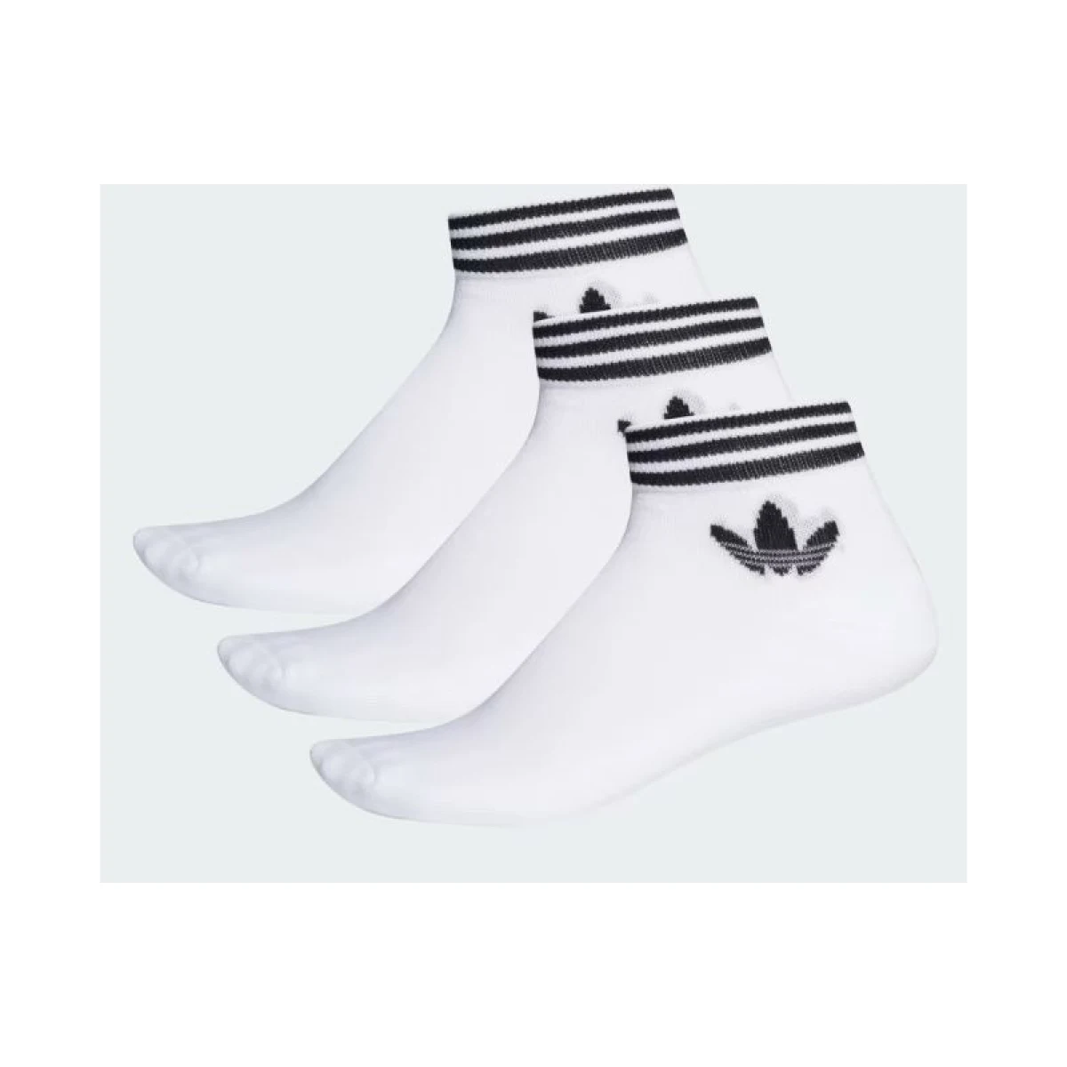 Ponožky ADIDAS ORIGINALS 3-PACK - TREF ANK SCK HC WHITE BLACK · záber 3