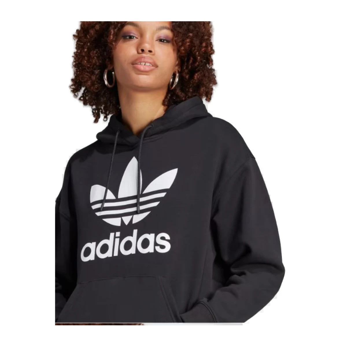 Dámska mikina s kapucňou ADIDAS ORIGINALS TRF HOODIE-IK4058-black · záber 2