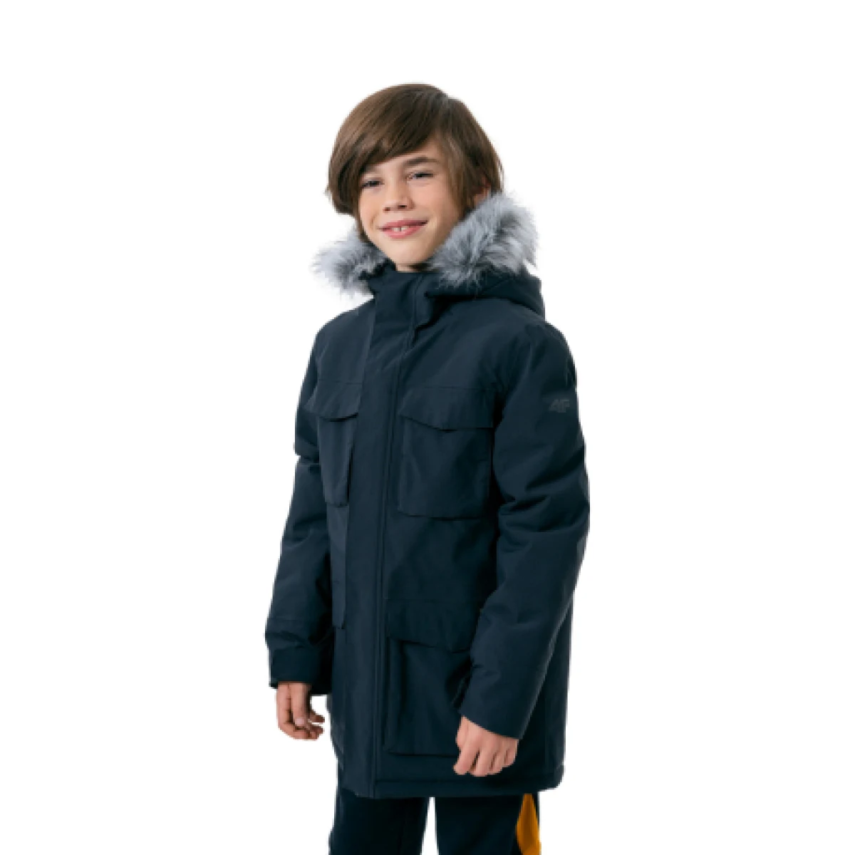 Chlapčenská bunda 4F JUNIOR BOYS JACKET JKUM001-20S-DEEP BLACK · záber 1