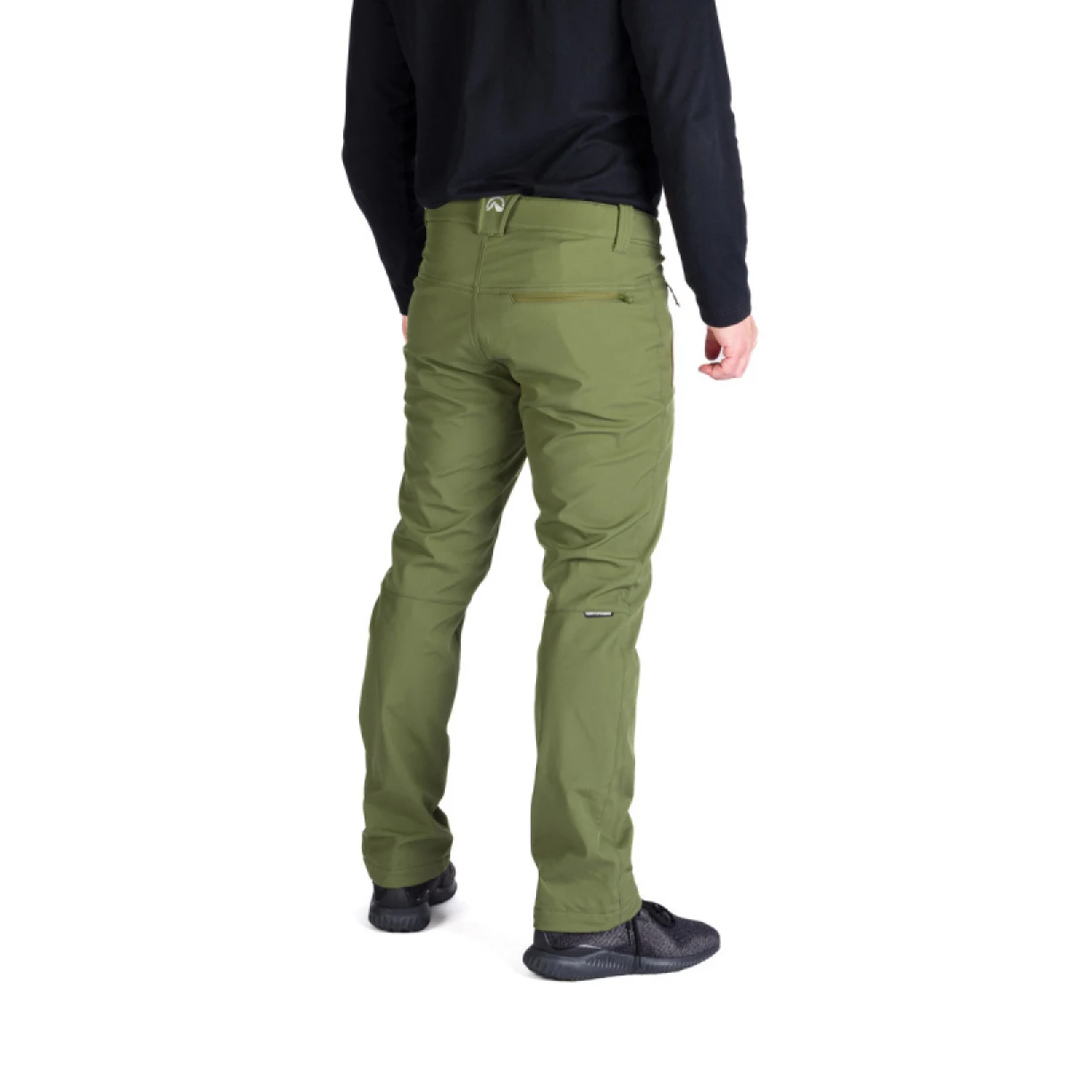 Pánske turistické softshellové nohavice NORTHFINDER MAURO-349olive · záber 4