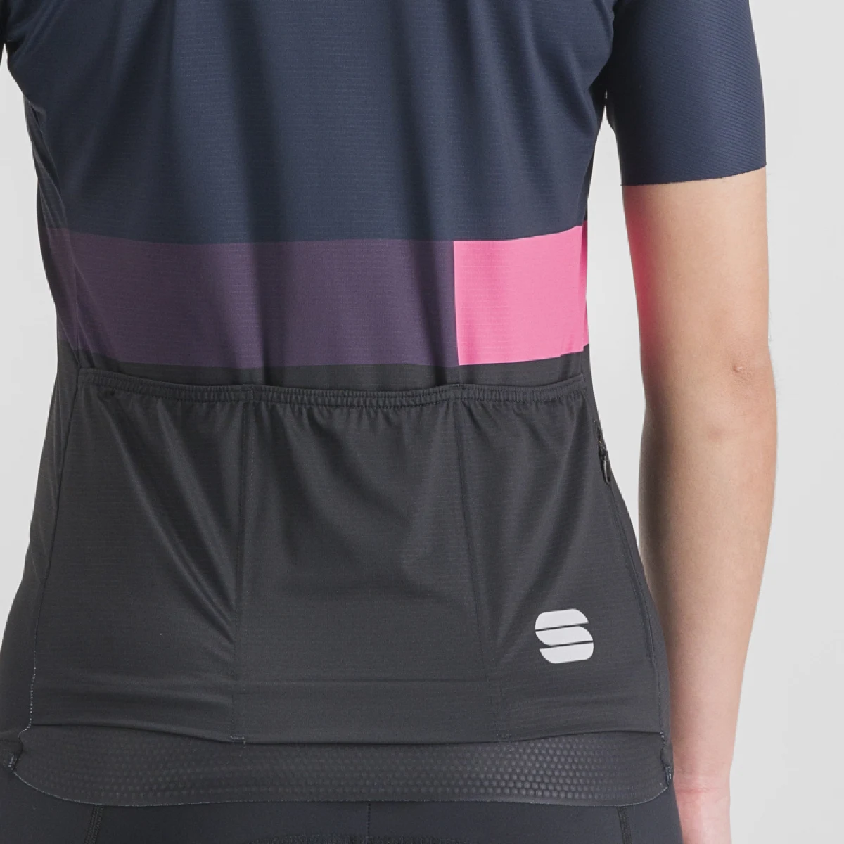 Dámsky cyklistický dres s krátkym rukávom SPORTFUL Snap w jrs, black galaxy blue · záber 5
