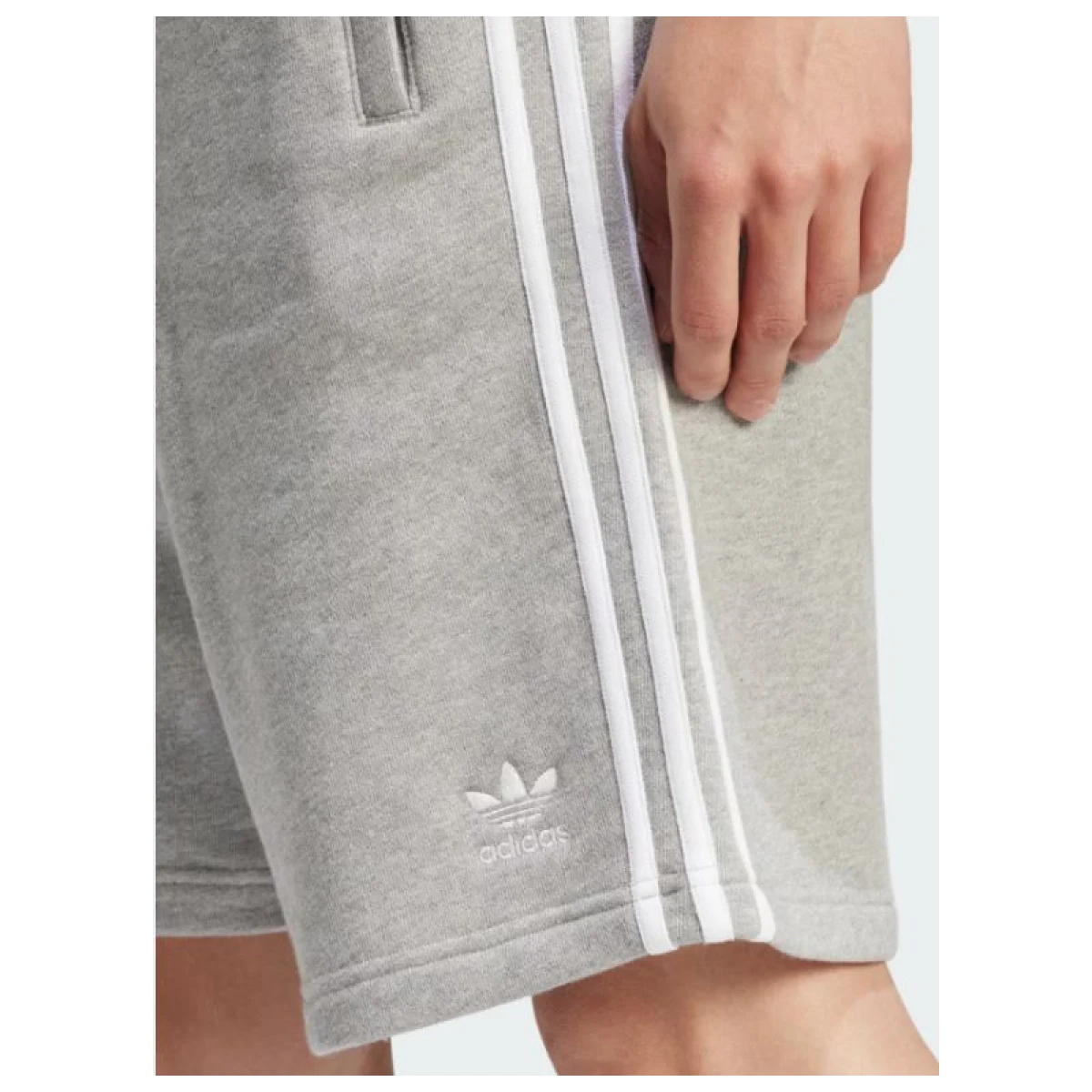 Pánske teplákové kraťasy ADIDAS ORIGINALS 3-STRIPE SHORT-MGREYH · záber 5