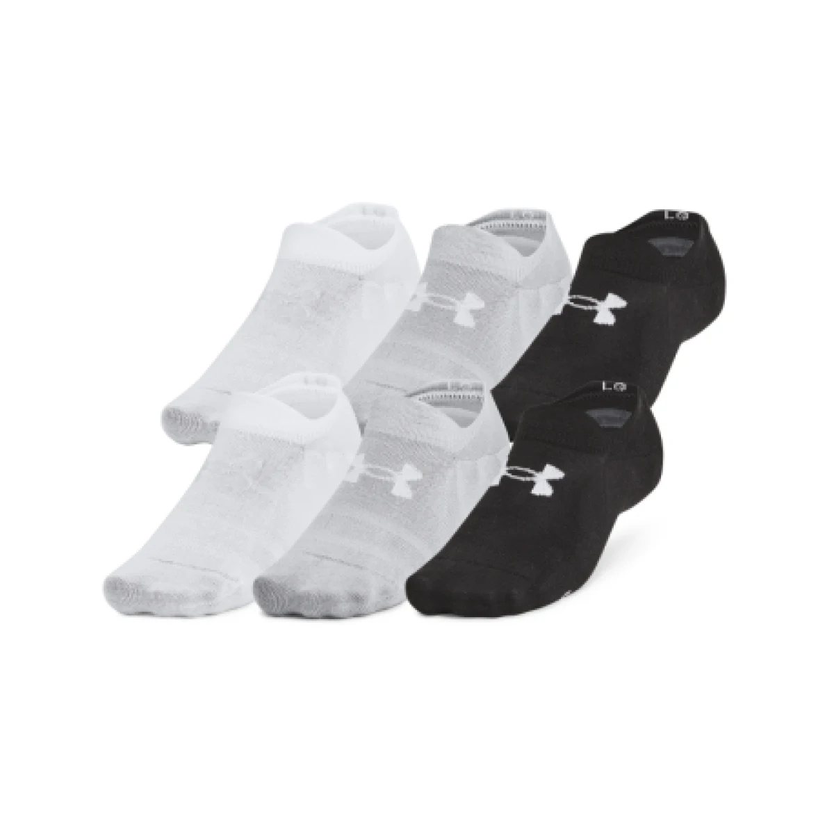 Ponožky UNDER ARMOUR 6 PACK-Unisex UA Essential ULT-BLK · záber 1
