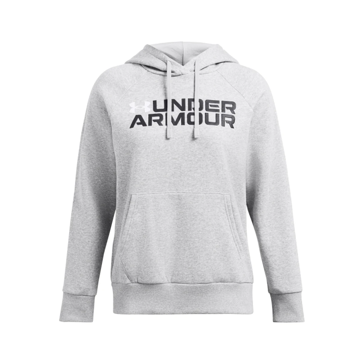 Dámska zateplená mikina s kapucňou UNDER ARMOUR Rival Fleece Wordmark Hoodie-GRY · záber 4