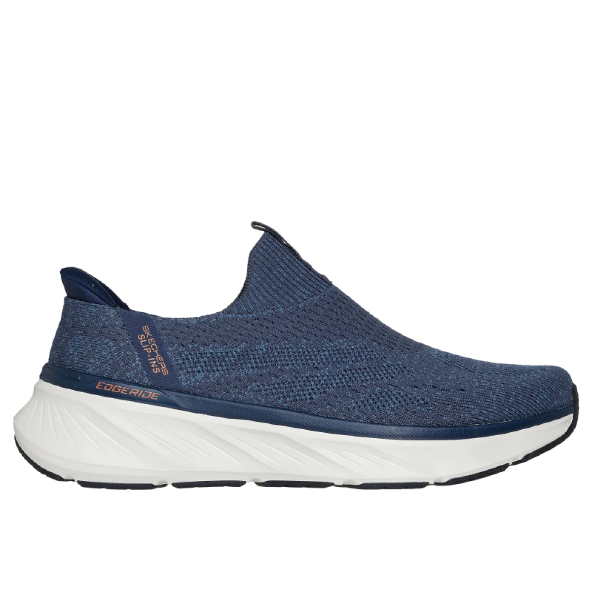 Pánska rekreačná obuv SKECHERS Relaxed Fit Edgeride Commissioner Slip-Ins M navy orange · záber 2