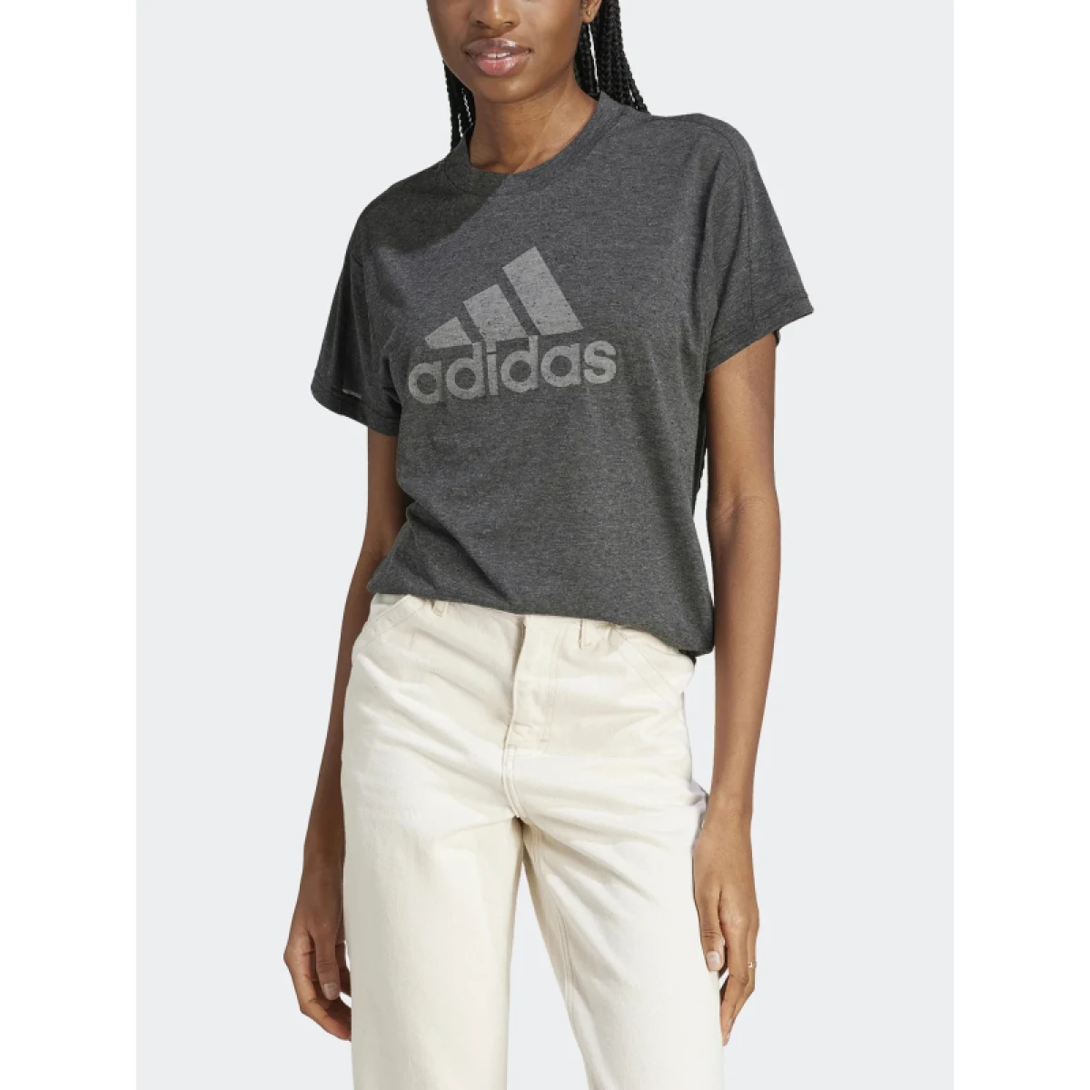 Dámske tričko s krátkym rukávom ADIDAS W WINRS 3.0 TEE-IM2423-black melange grey three, · záber 5