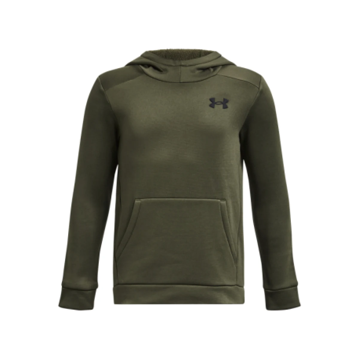 Chlapčenská zateplená mikina s kapucňou UNDER ARMOUR UA Armour Fleece Graphic HD-GRN · záber 1