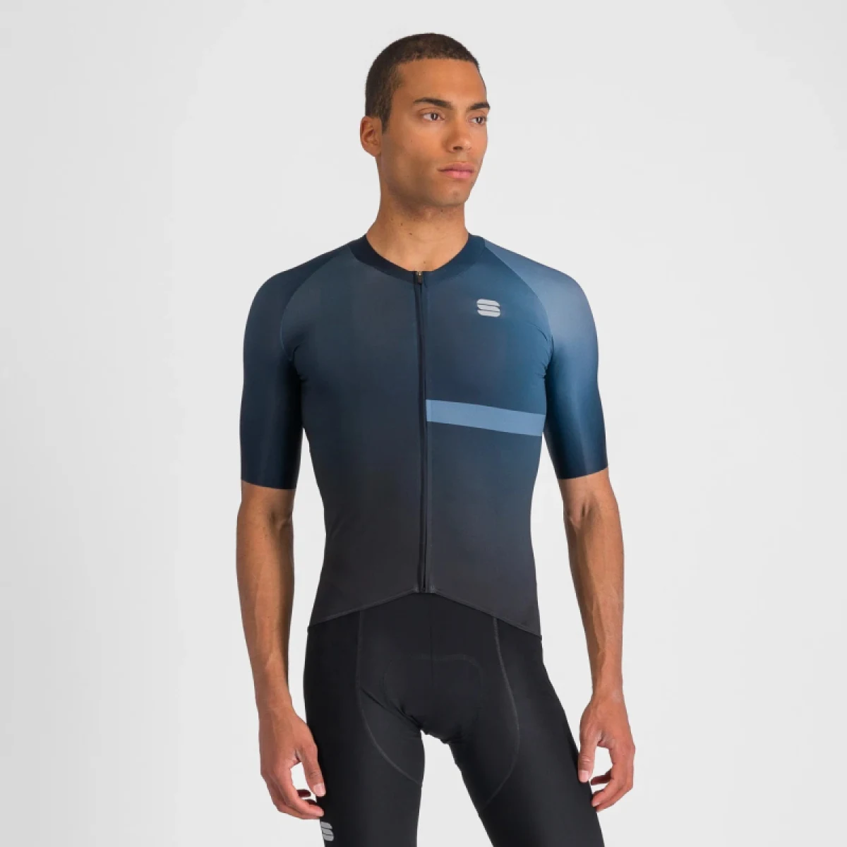 Pánsky cyklistický dres s krátkym rukávom SPORTFUL Bomber jersey, black galaxy blue · záber 2