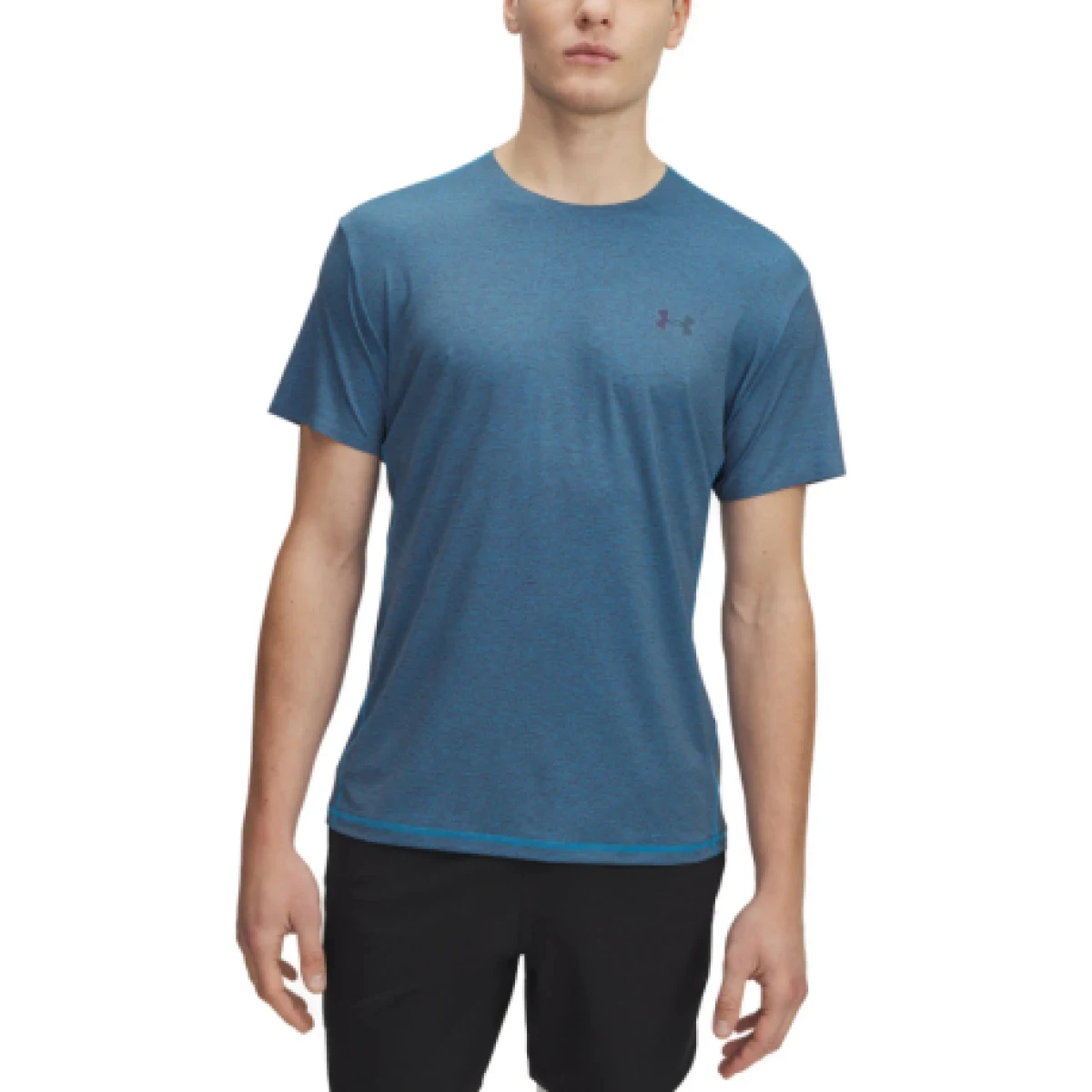 Pánske tréningové tričko s krátkym rukávom UNDER ARMOUR Vanish Elite Vent Prtd SS-BLU · záber 1