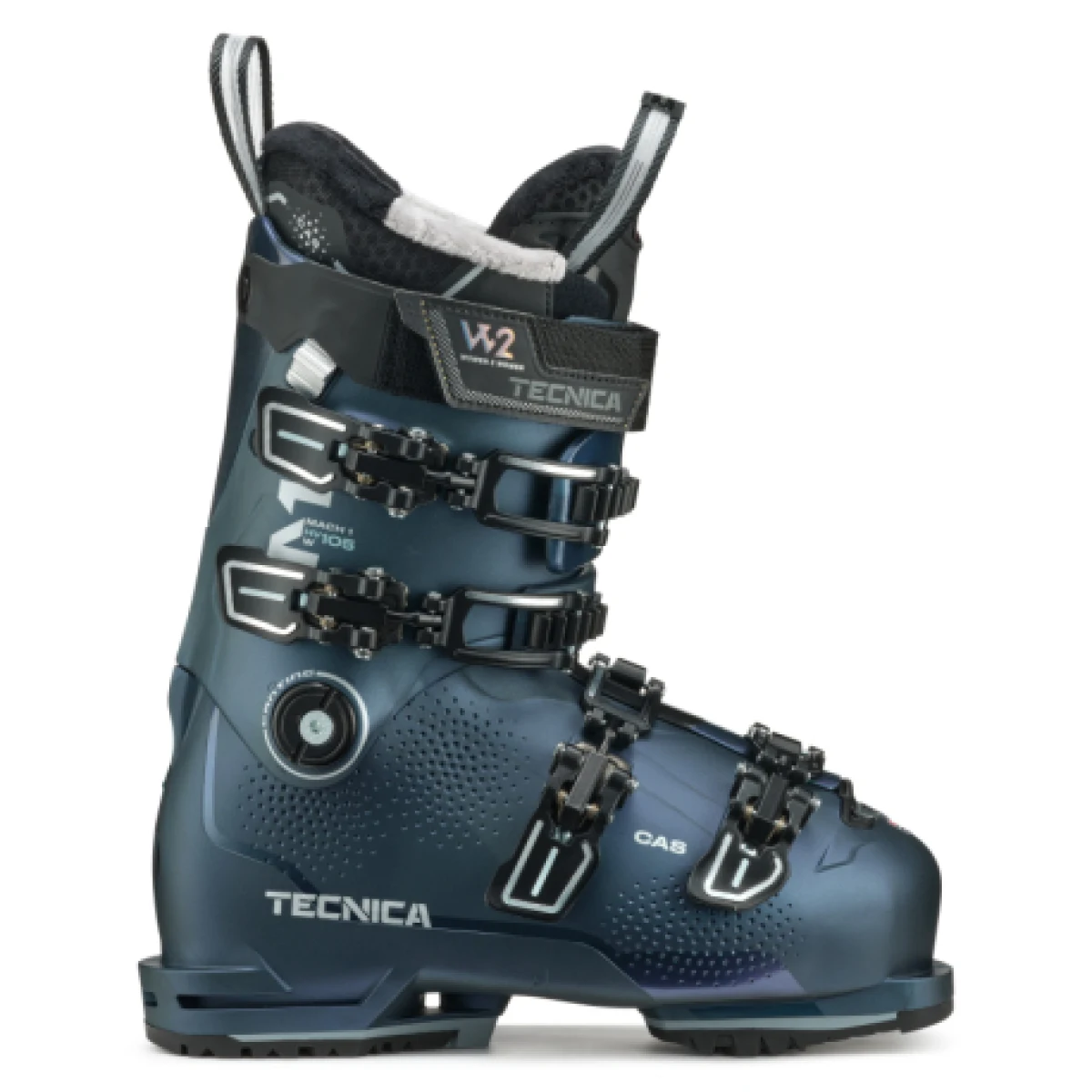 Dámske lyžiarky na zjazdovku - on piste TECNICA Mach1 HV 105 W GW, iridescent green · záber 1