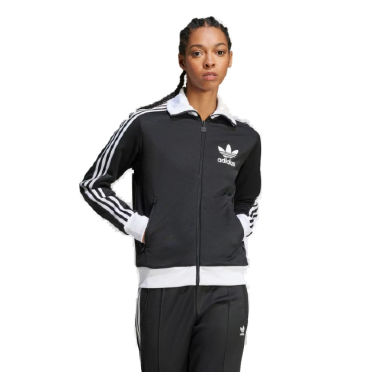 Dámska mikina so zipsom ADIDAS ORIGINALS CLASSIC TT-BLACK · záber 1