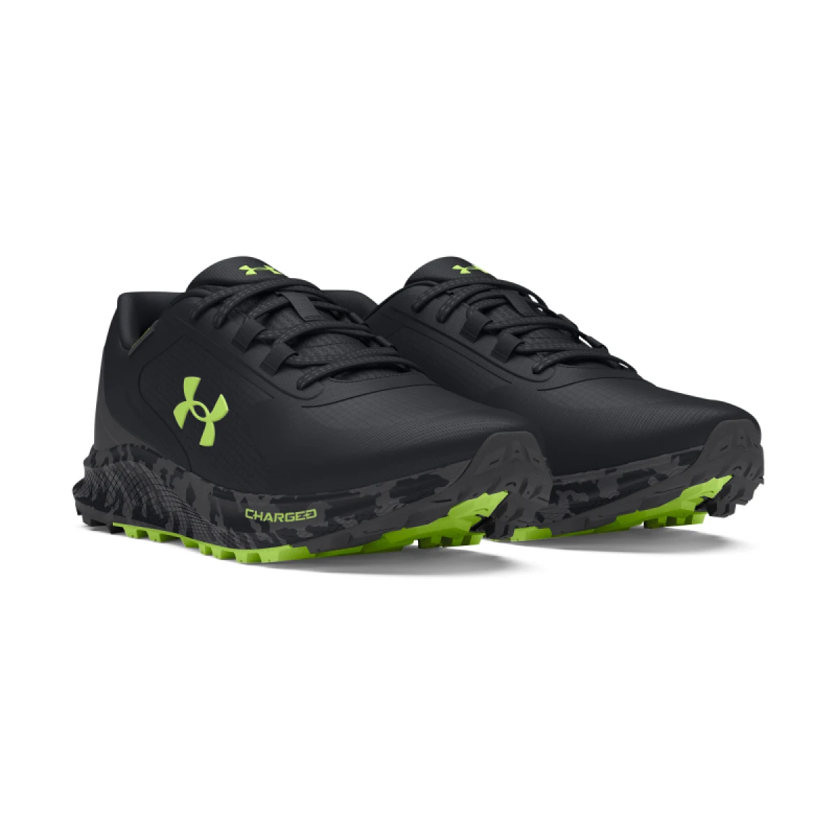 Pánska bežecká trailová obuv UNDER ARMOUR UA Charged Bandit TR 3 SP black anthracite morph green · záber 5