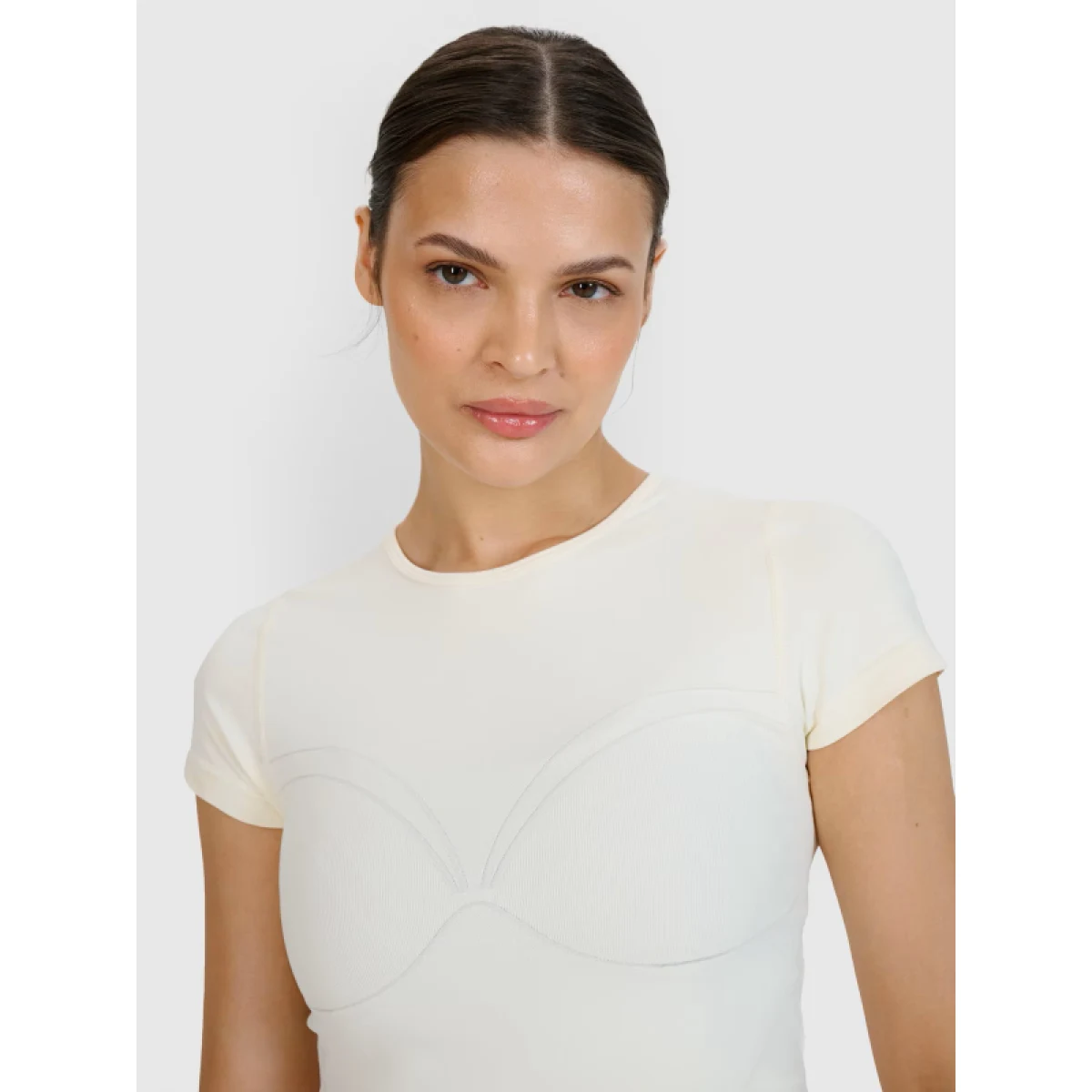 Dámske tréningové tričko s krátkym rukávom 4F TSHIRT FNK F1270-11S-OFF WHITE · záber 5