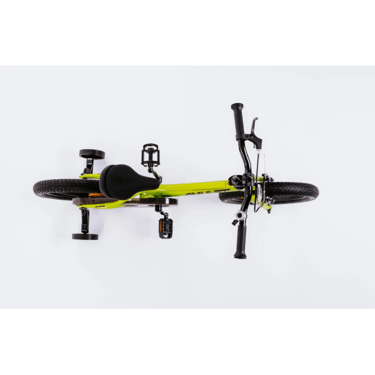 Detský horský bicykel AMULET 16 Speedy, fluo yellow black · záber 5