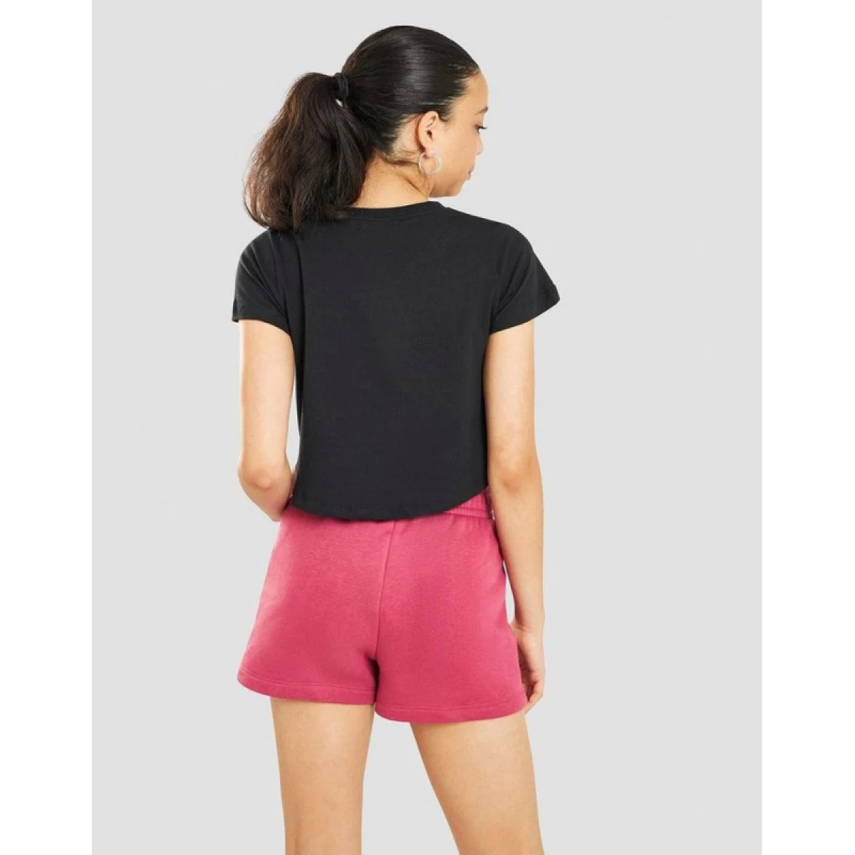 Dievčenské tričko s krátkym rukávom NIKE G NSW TEE CROP FUTURA-DA6925-012-black · záber 4