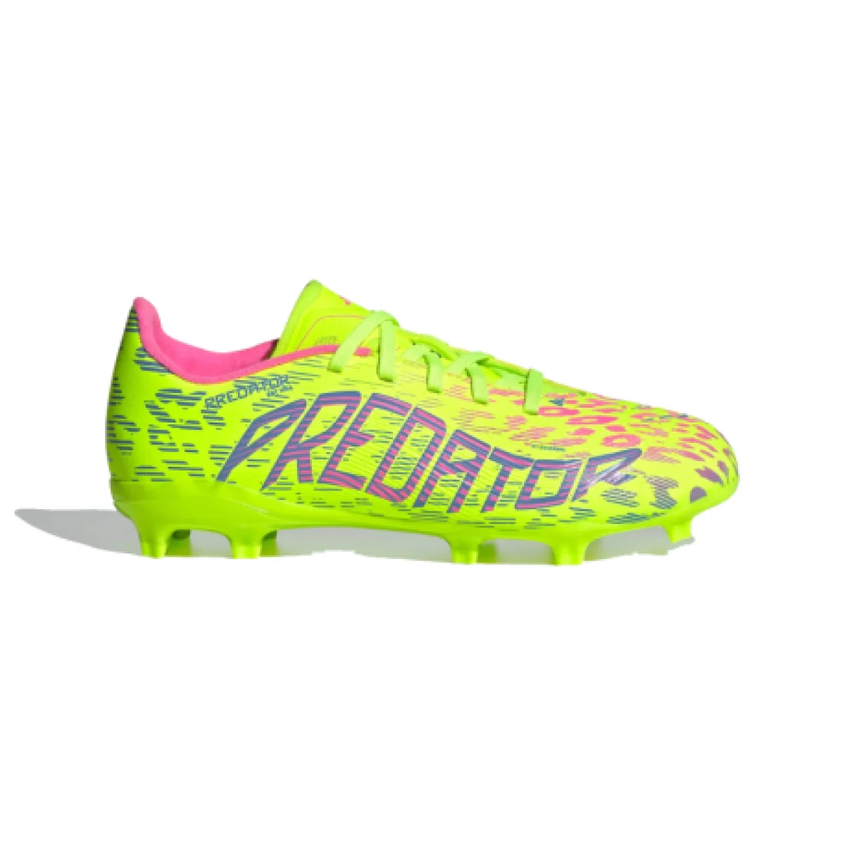 Chlapčenské futbalové kopačky outdoorové ADIDAS Predator League Jr FG lucid lemon blue fusion lucid pink · záber 1