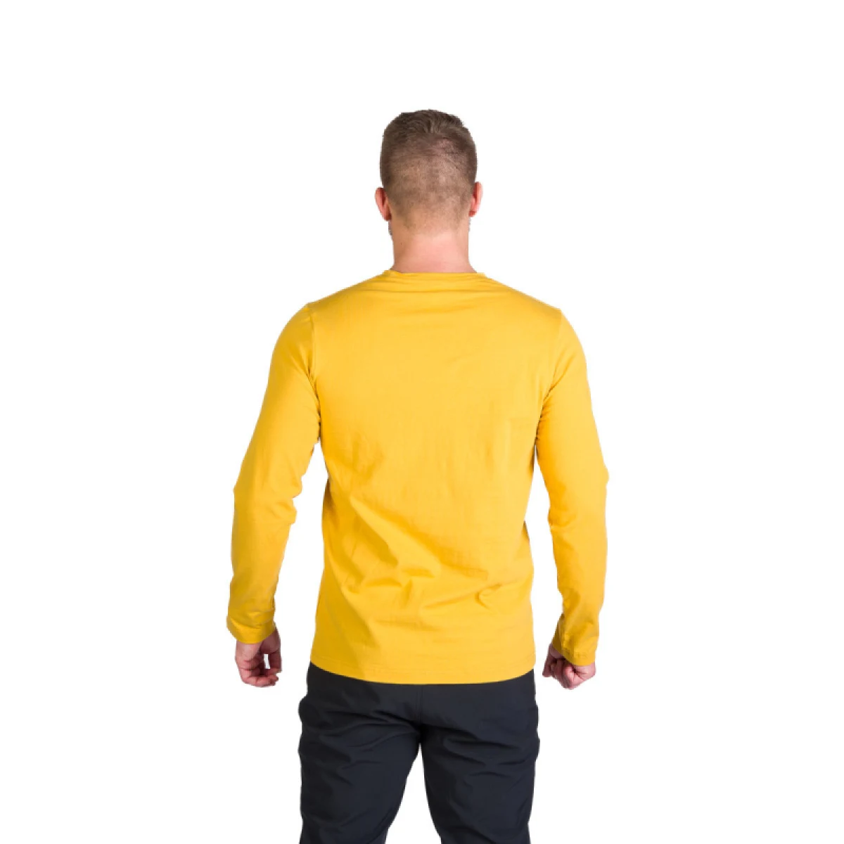 Pánske turistické tričko s dlhým rukávom NORTHFINDER STEWART-314goldenyellow · záber 4