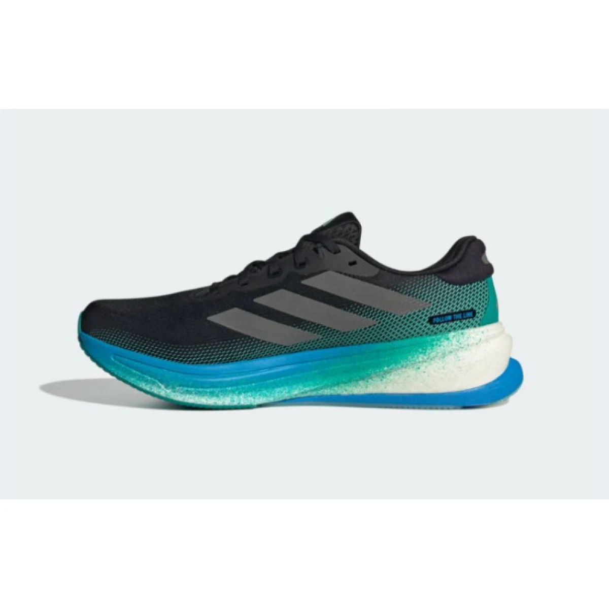 Pánska bežecká obuv ADIDAS Supernova Rise 2 M core black iron metallic glory green · záber 3