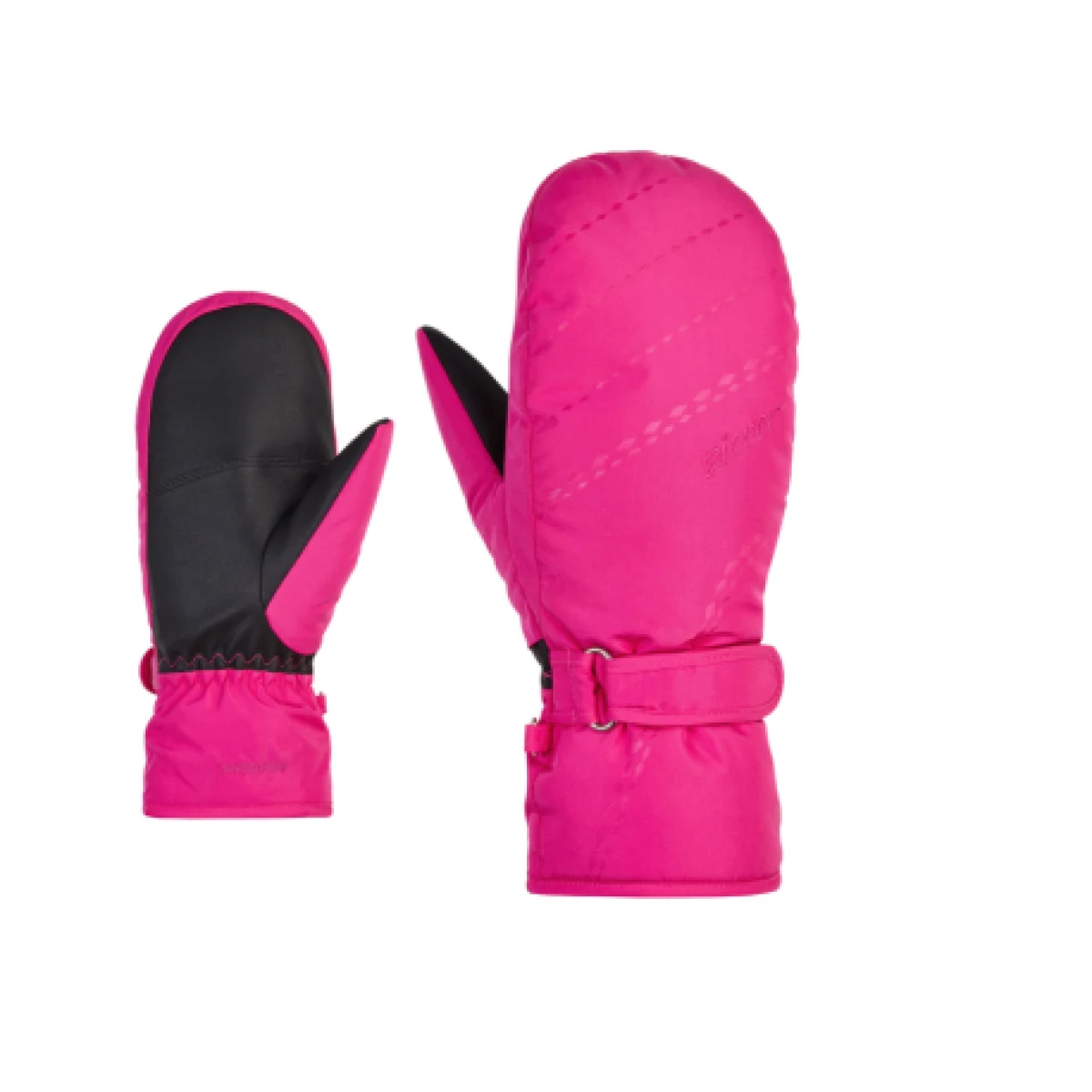 Dámske lyžiarske rukavice palčiaky ZIENER KORVANA-801188-766-pop pink · záber 1